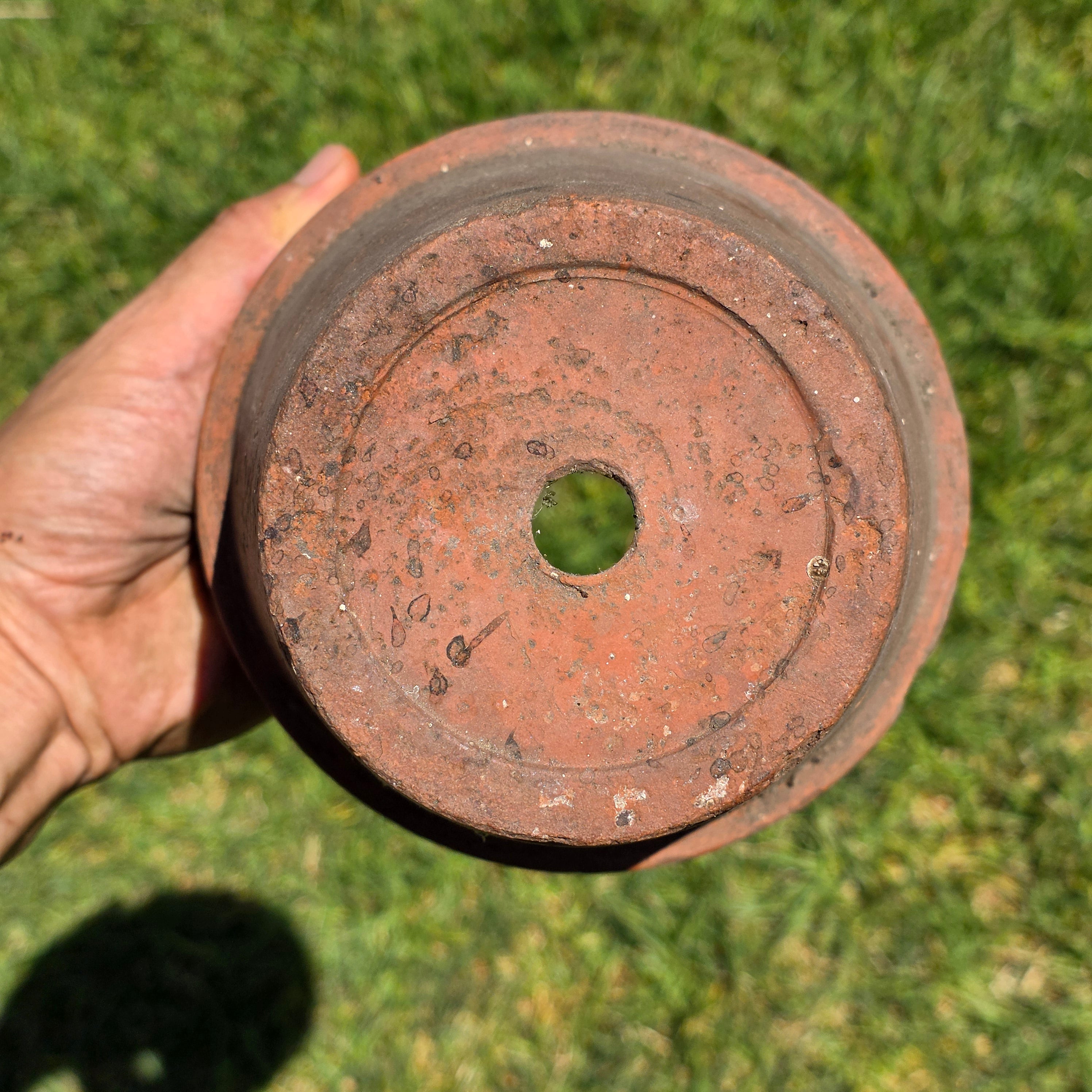 Vintage Terracotta Pot Planter 6" Weathered Aged Clay Flower Pot Garden