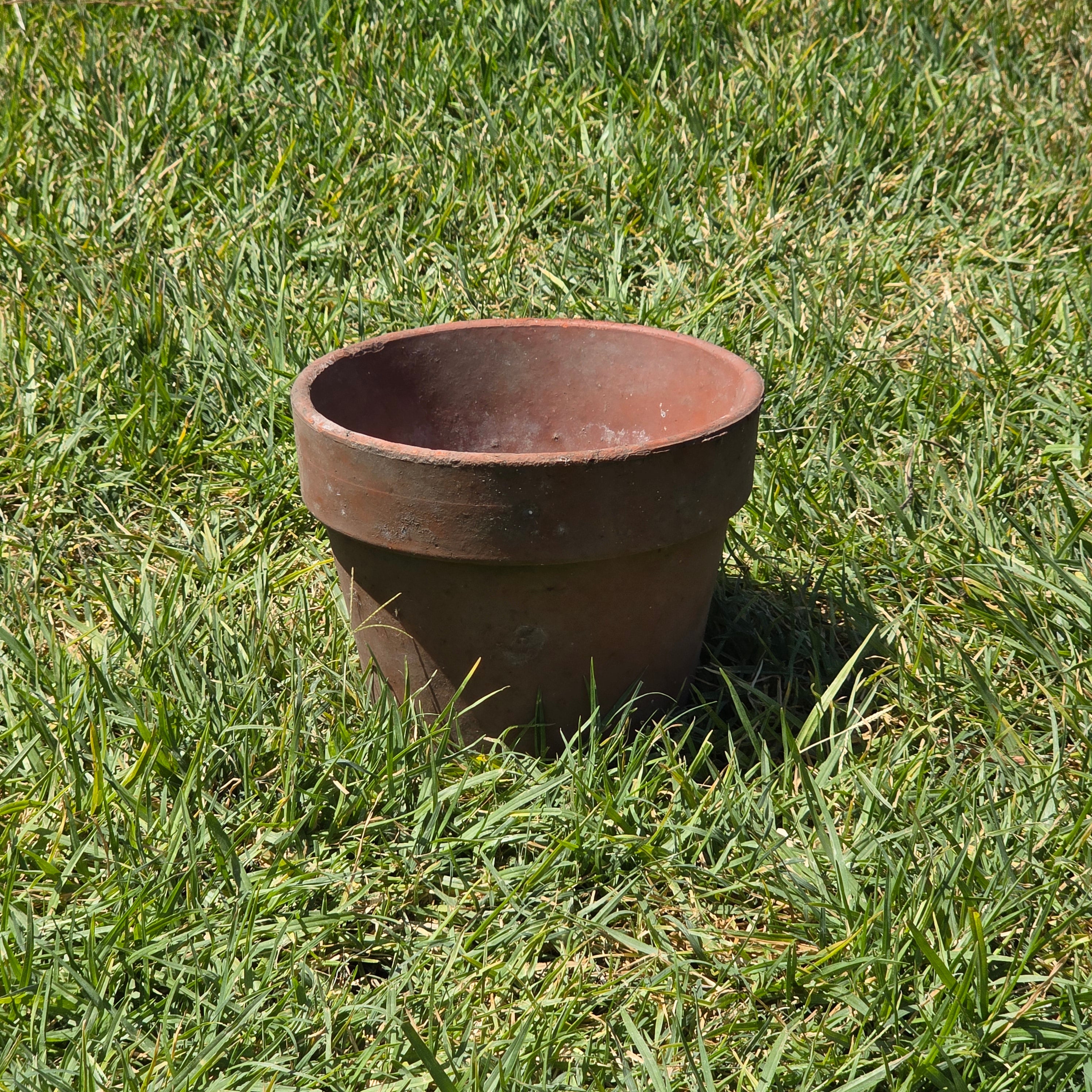 Vintage Terracotta Pot Planter 7.5" Weathered Rustic Clay Flower Pot Garden