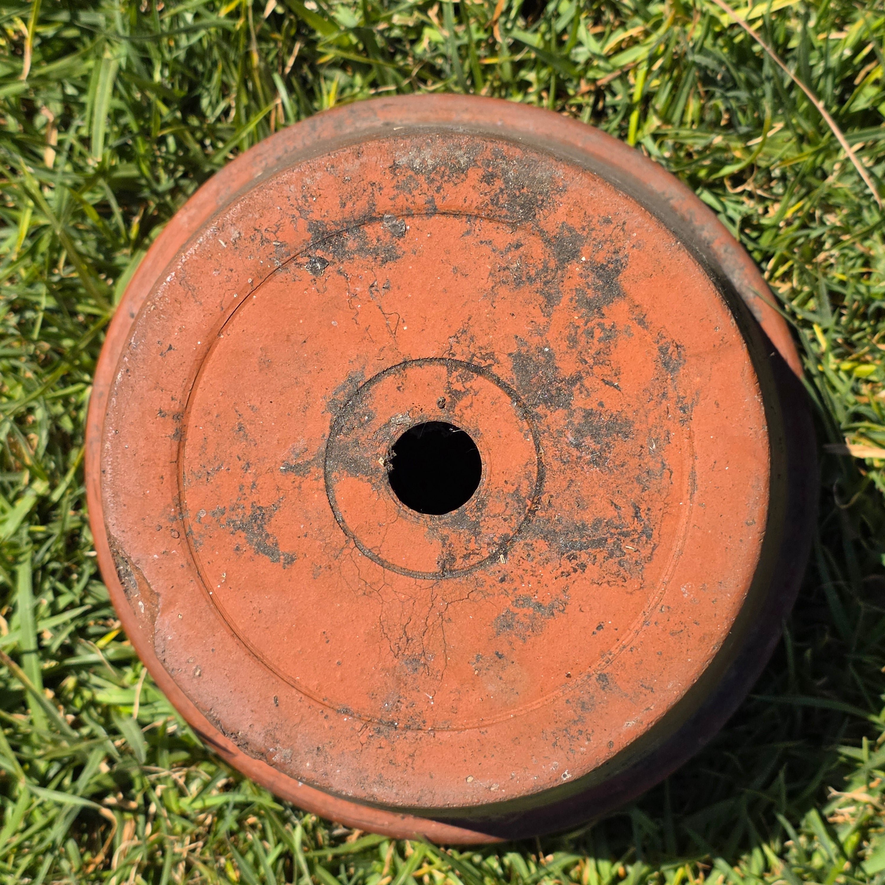 Vintage Terracotta Pot Planter 8.5" Weathered Rustic Clay Flower Pot Garden
