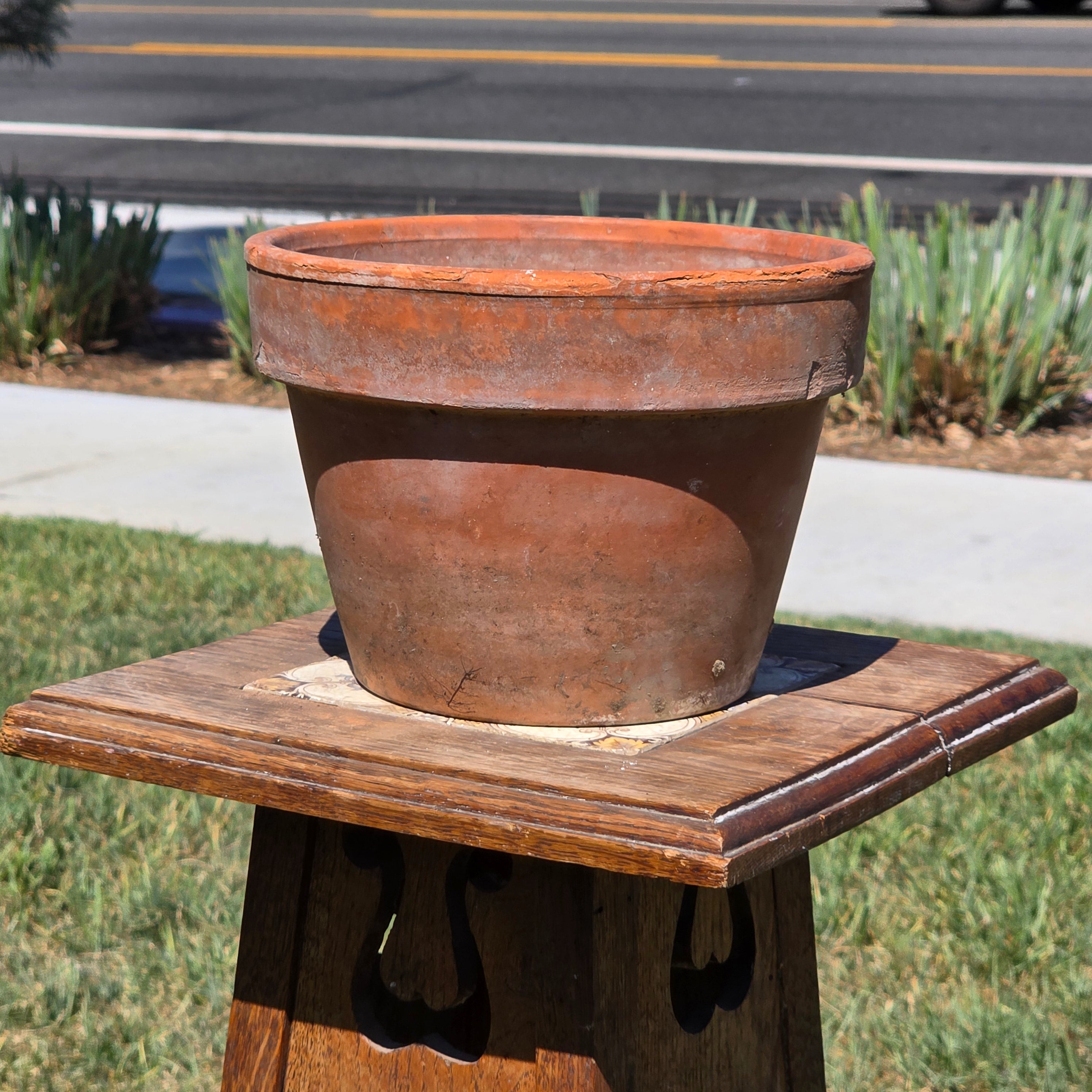 Vintage Vaserie Trevigiane Italian Terracotta Planter Pot Clay Garden Rustic 8"