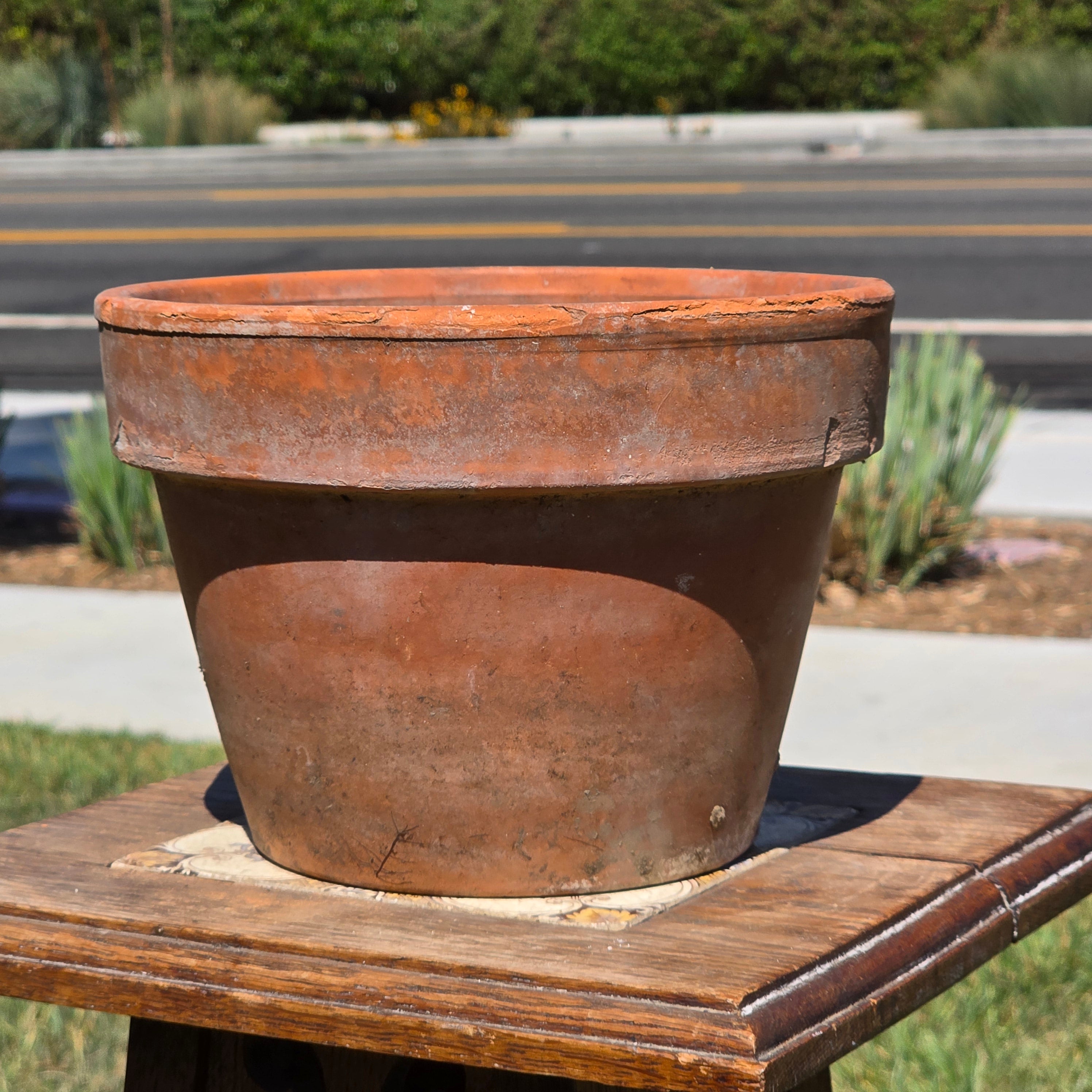 Vintage Vaserie Trevigiane Italian Terracotta Planter Pot Clay Garden Rustic 8"
