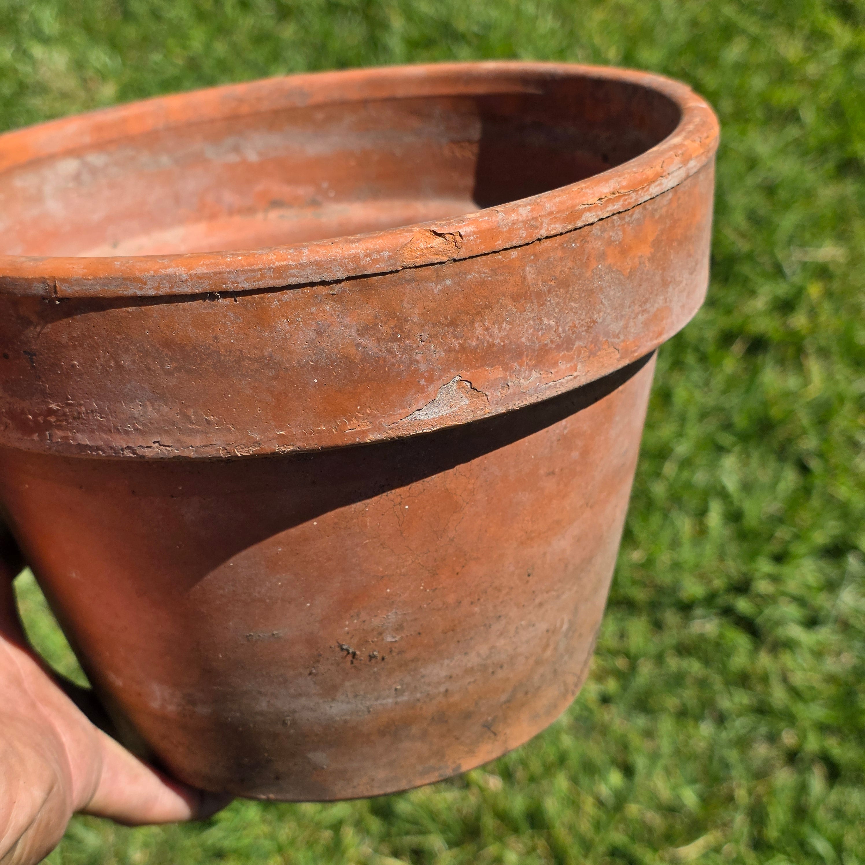 Vintage Vaserie Trevigiane Italian Terracotta Planter Pot Clay Garden Rustic 8"
