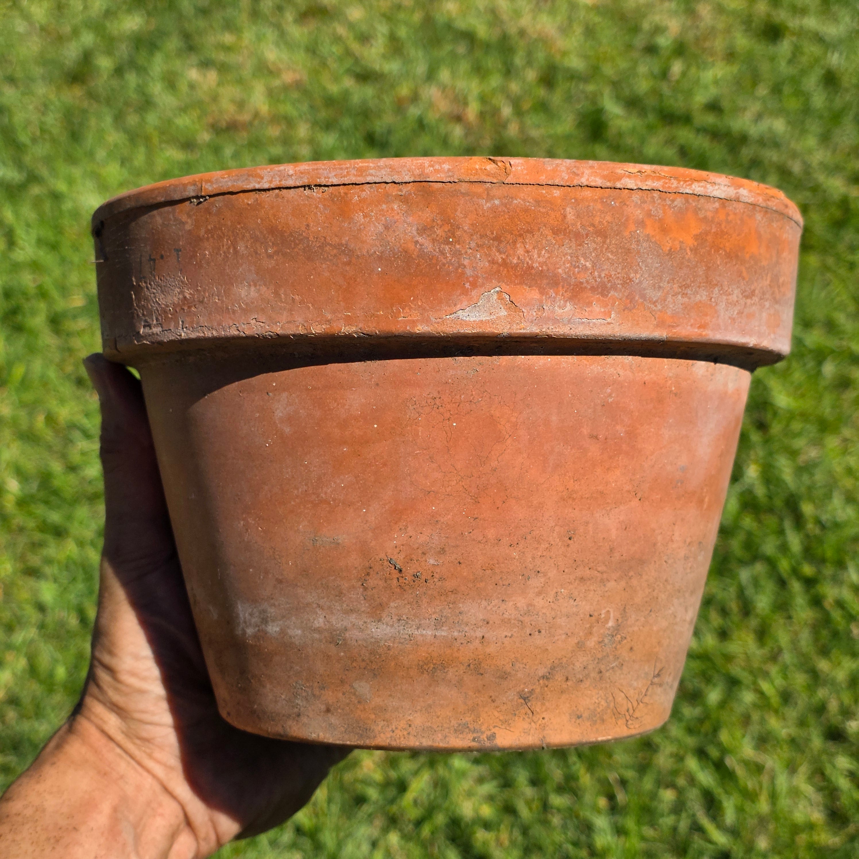Vintage Vaserie Trevigiane Italian Terracotta Planter Pot Clay Garden Rustic 8"