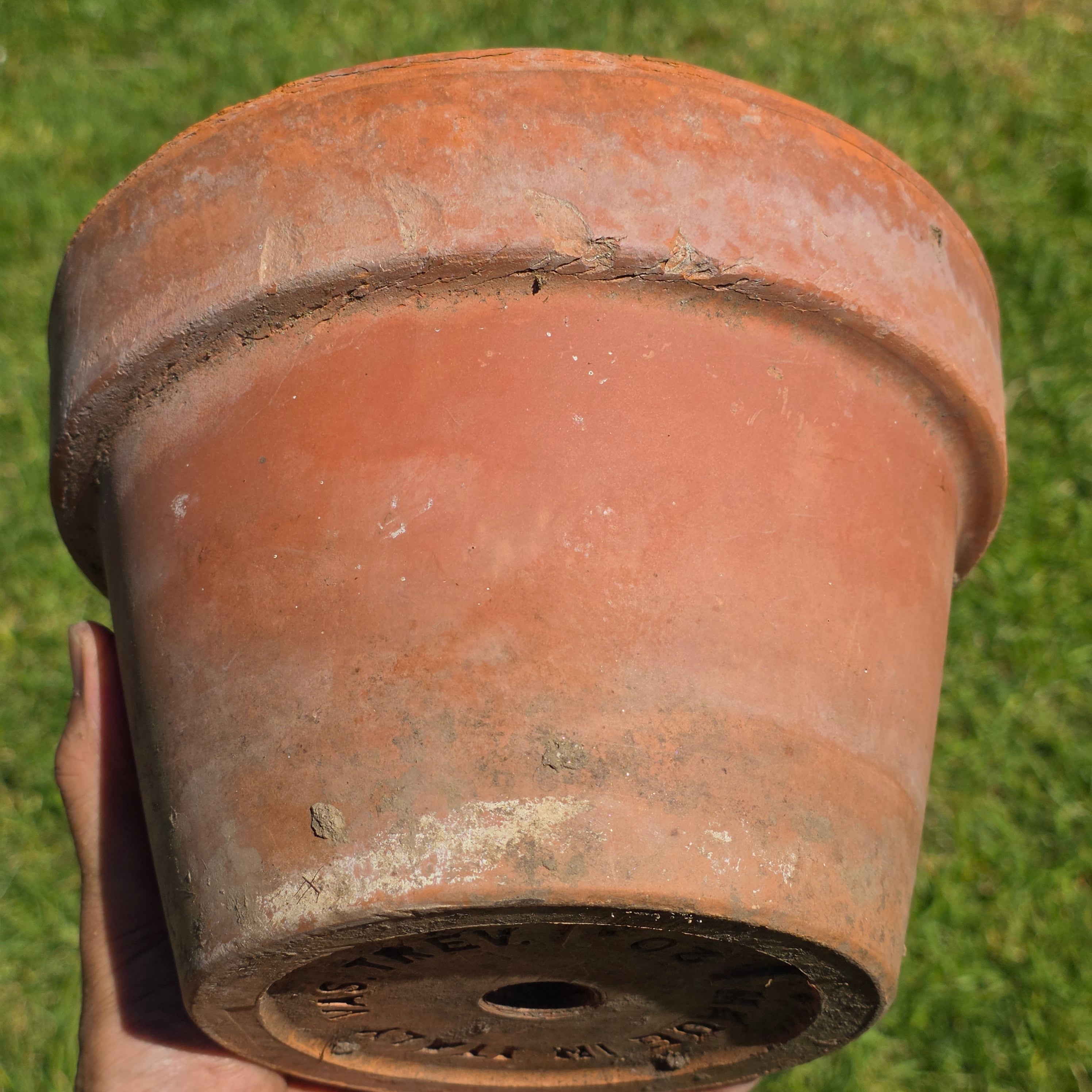 Vintage Vaserie Trevigiane Italian Terracotta Planter Pot Clay Garden Rustic 8"