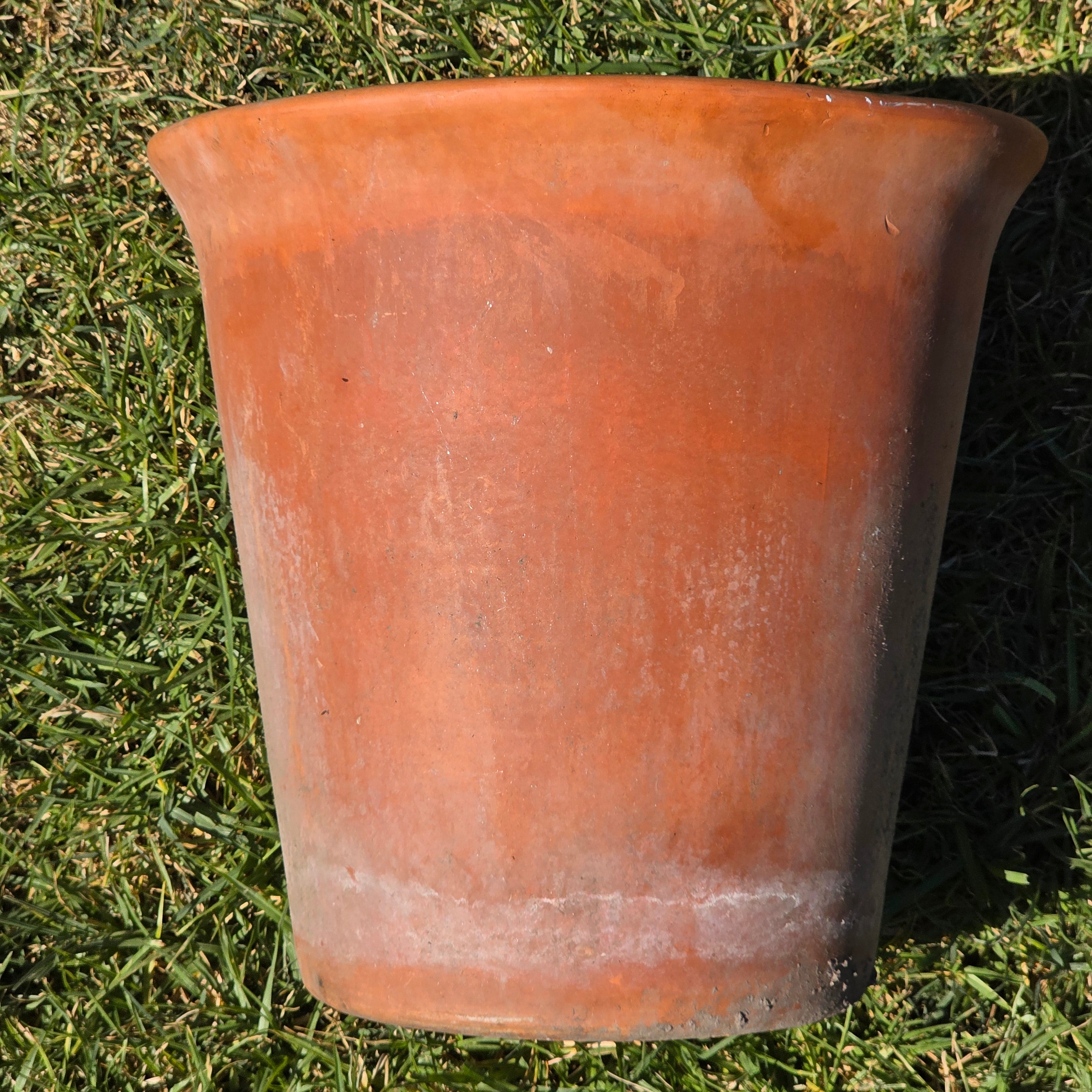 Vintage Large Terracotta Planter Pot Rustic Unglazed Flared Rim Garden 13in