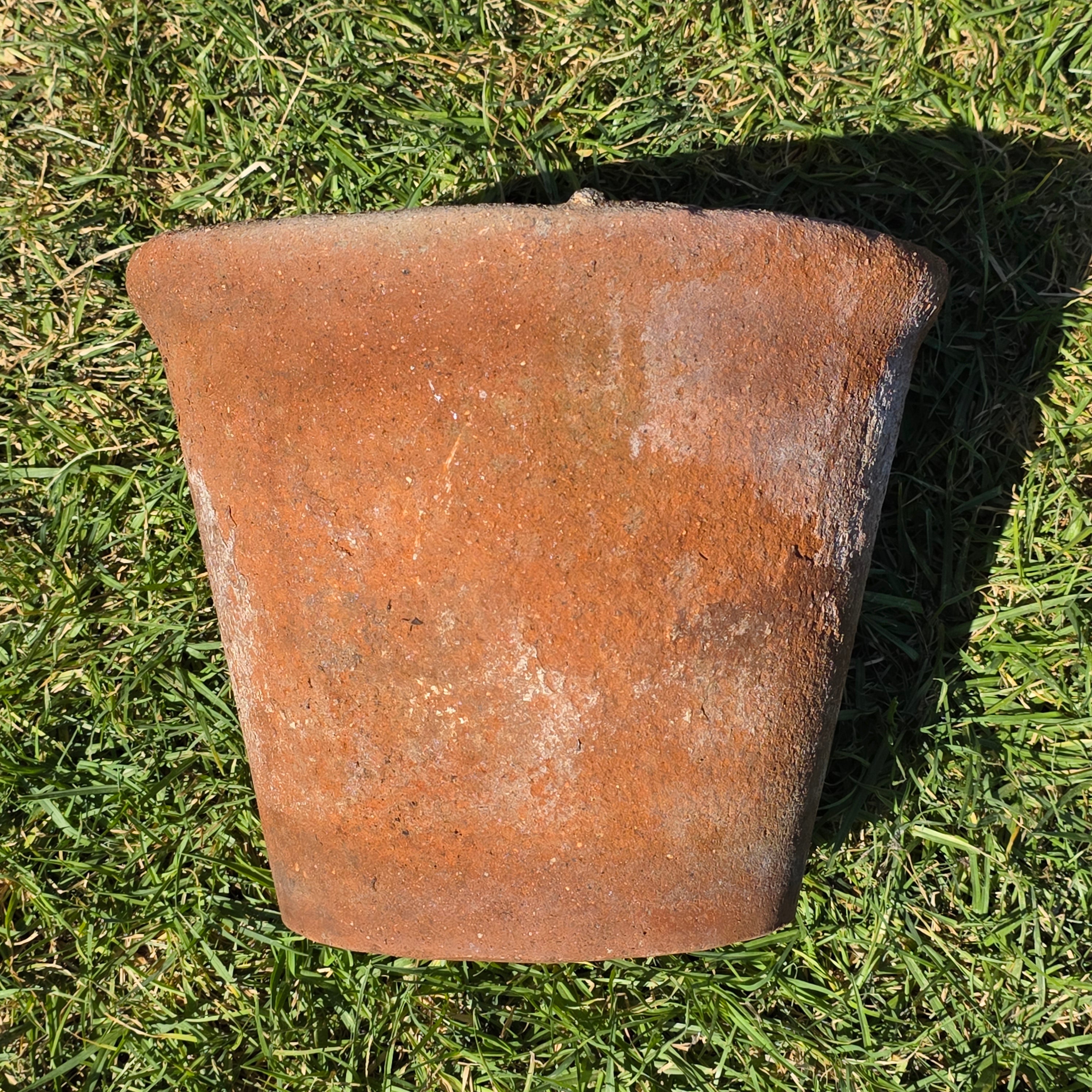 Vintage Terracotta Clay Planter Pot Weathered Rustic Garden Farmhouse 12.5"