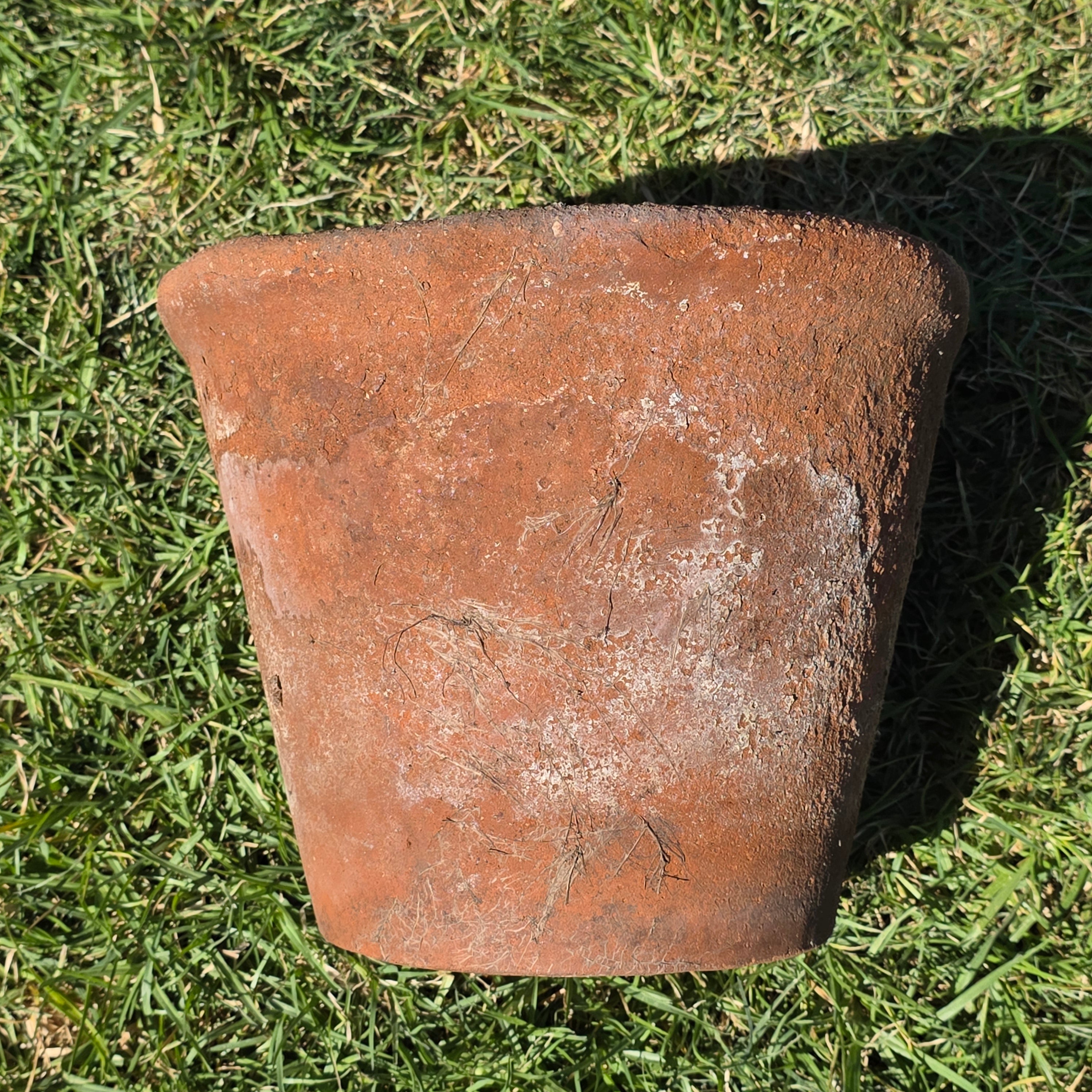 Vintage Terracotta Clay Planter Pot Weathered Rustic Garden Farmhouse 12.5"