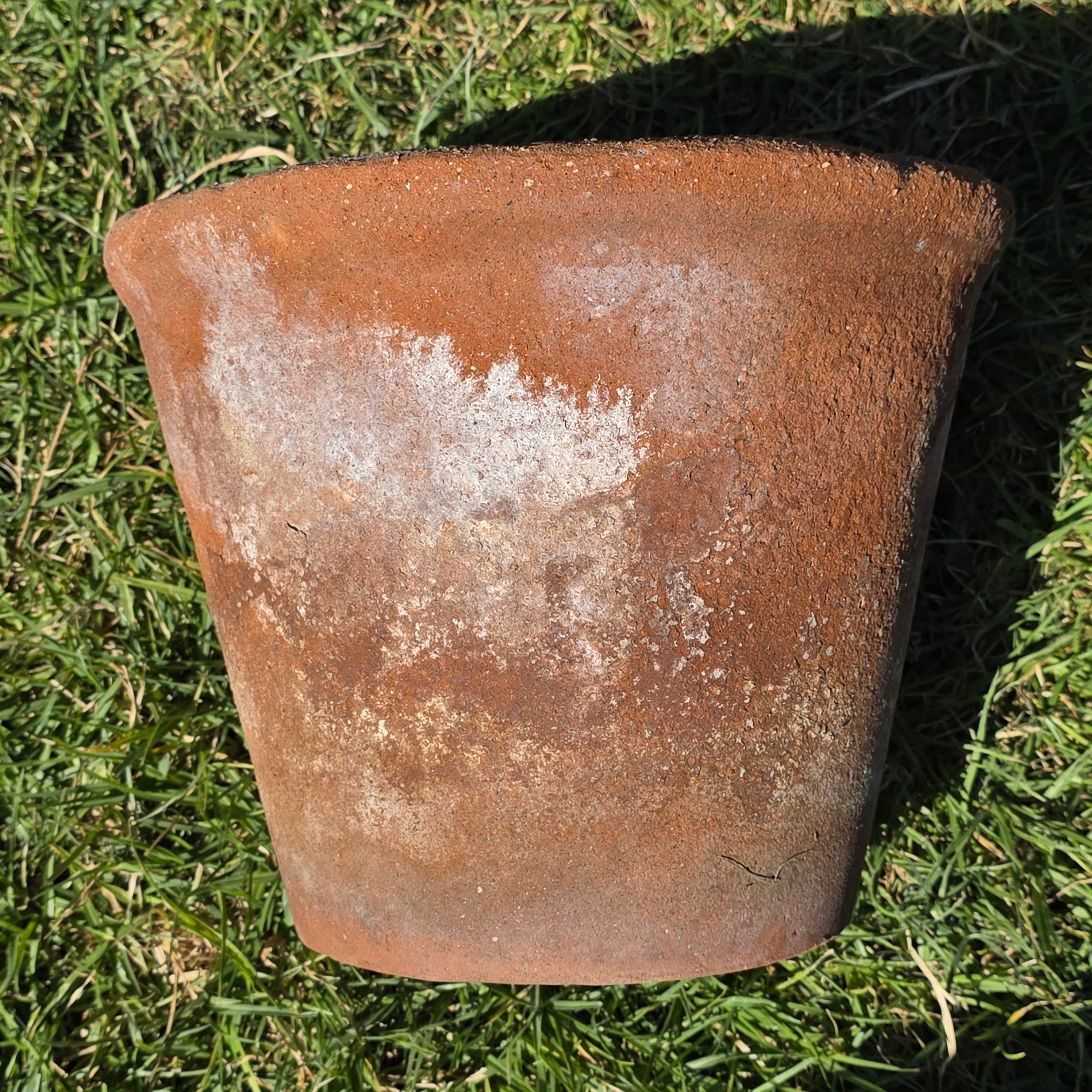 Vintage Terracotta Clay Planter Pot Weathered Rustic Garden Farmhouse 12.5"