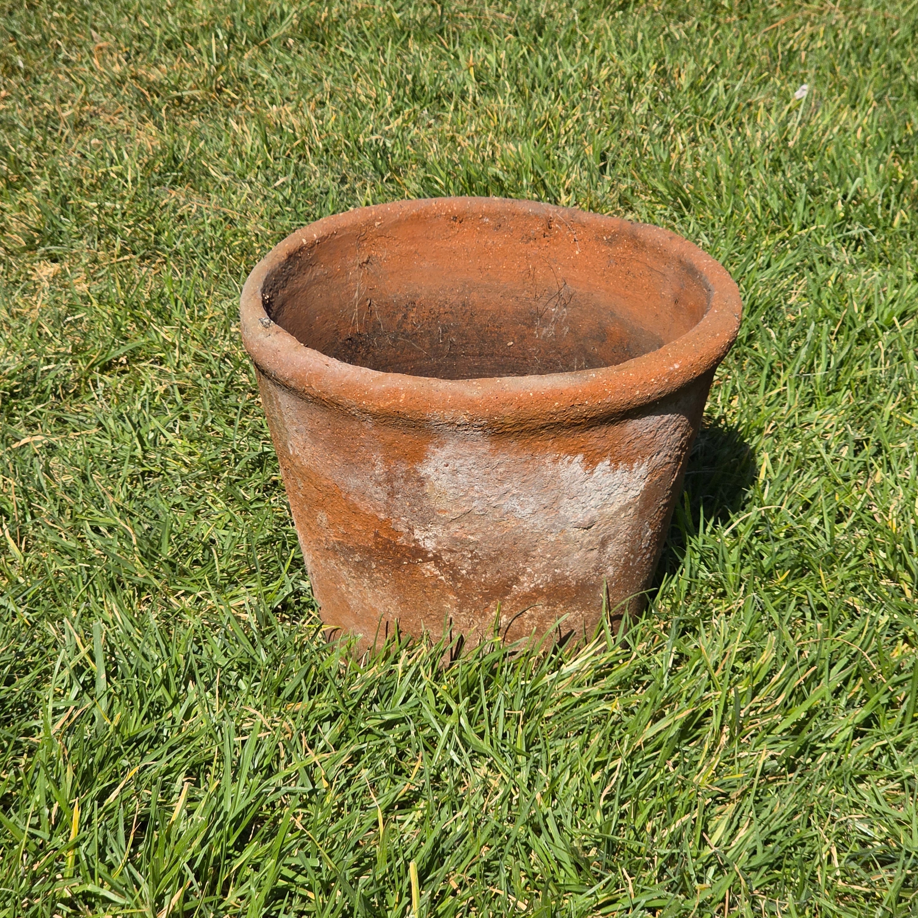 Vintage Terracotta Clay Planter Pot Weathered Rustic Garden Farmhouse 12.5"
