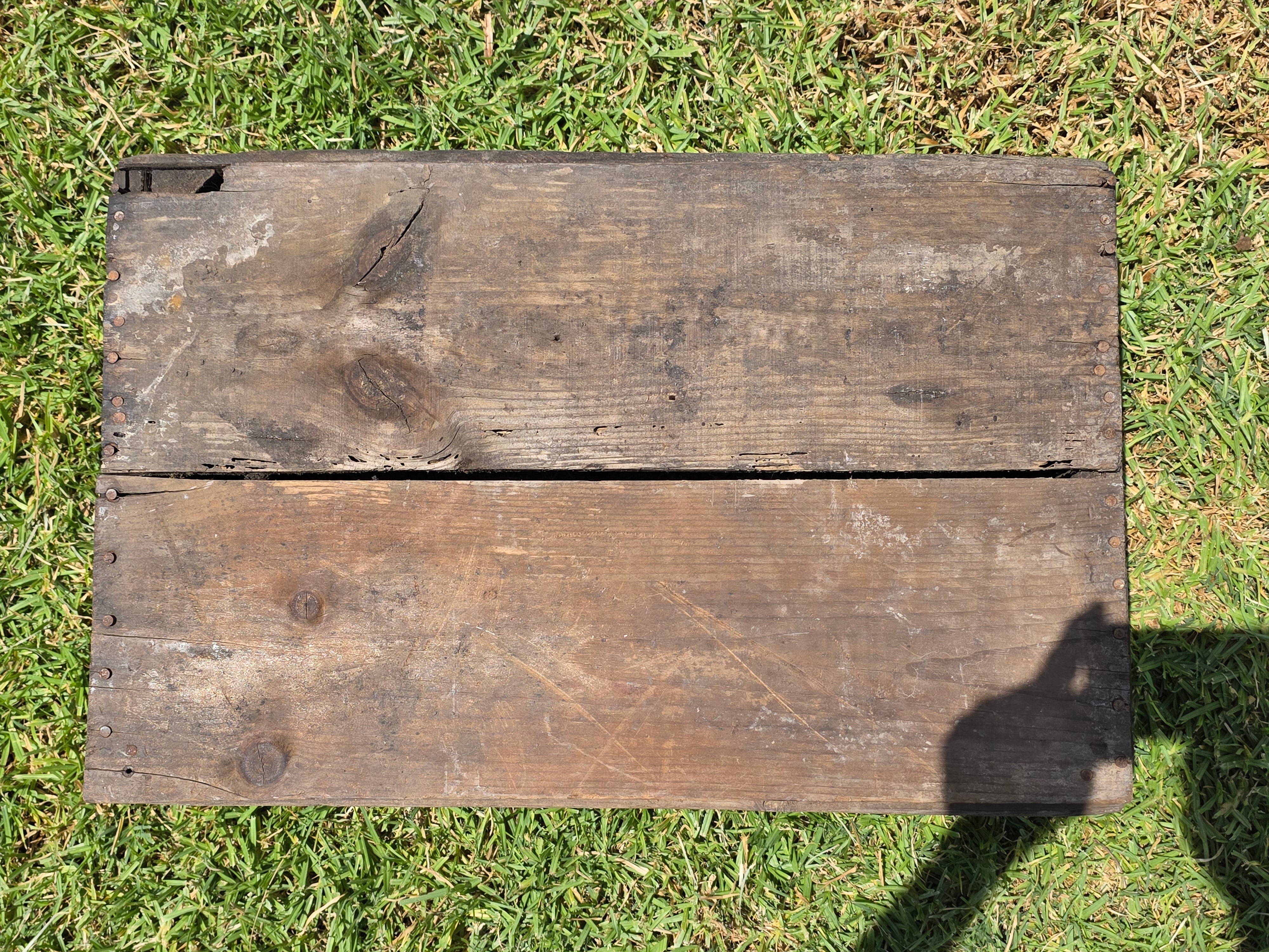 Vintage Wood Crate G W Hume Co California Fruit Tomato Lug Box Rustic Garden