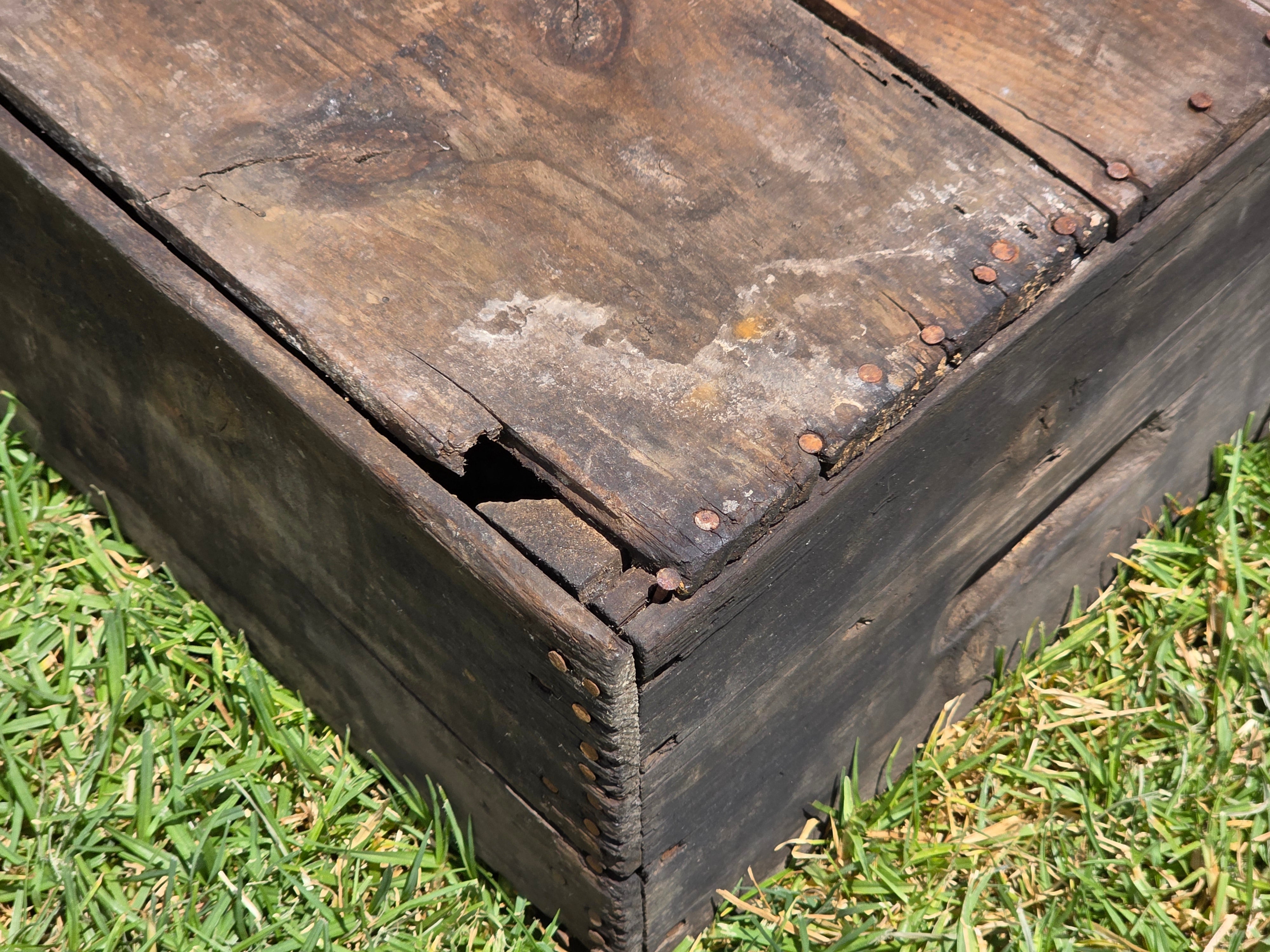 Vintage Wood Crate G W Hume Co California Fruit Tomato Lug Box Rustic Garden