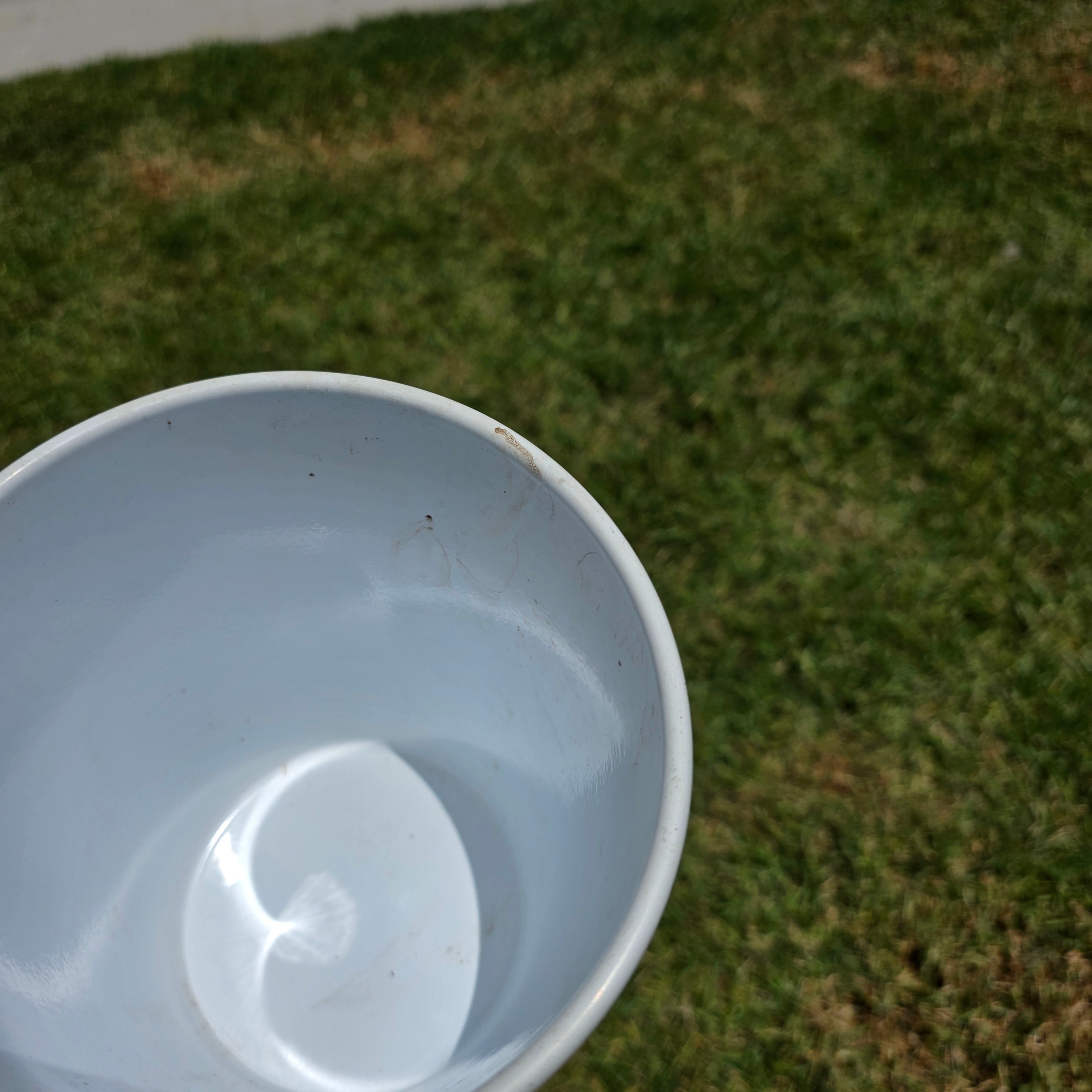 Vintage White Ceramic Planter Pot Mid Century Modern Germany Cachepot 6"