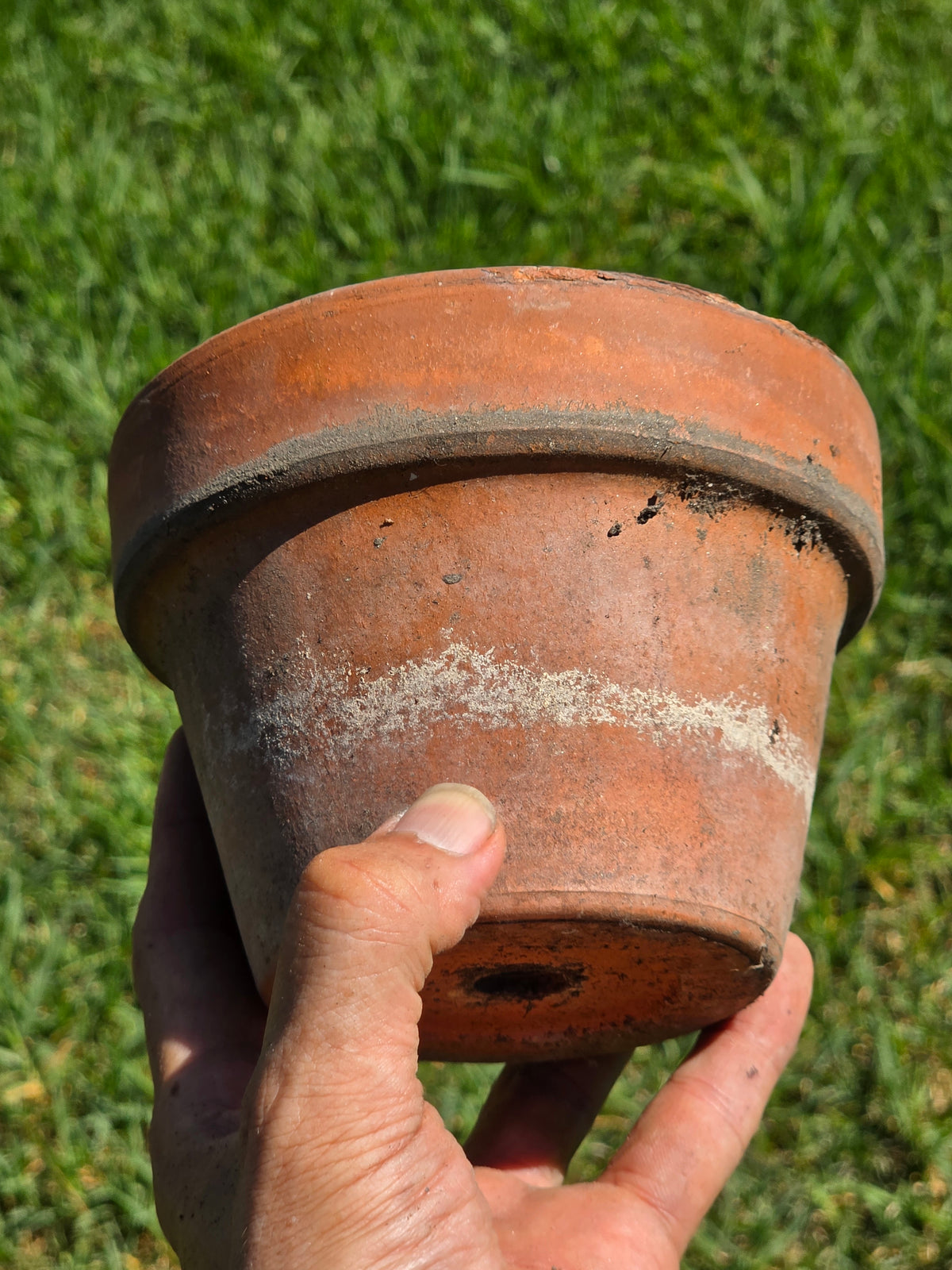 Vintage Deroma Italy Terracotta Planter Pots Lot 3 Clay Flower Garden 5.5"