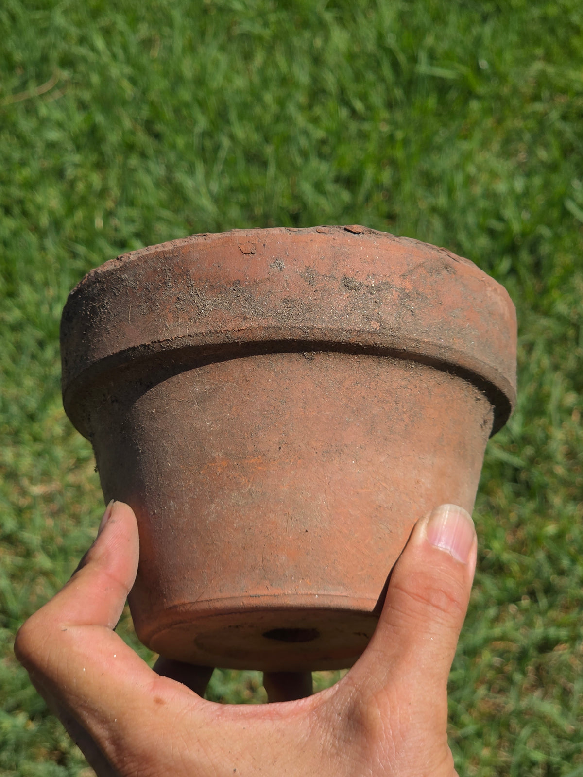Vintage Deroma Italy Terracotta Planter Pots Lot 3 Clay Flower Garden 5.5"