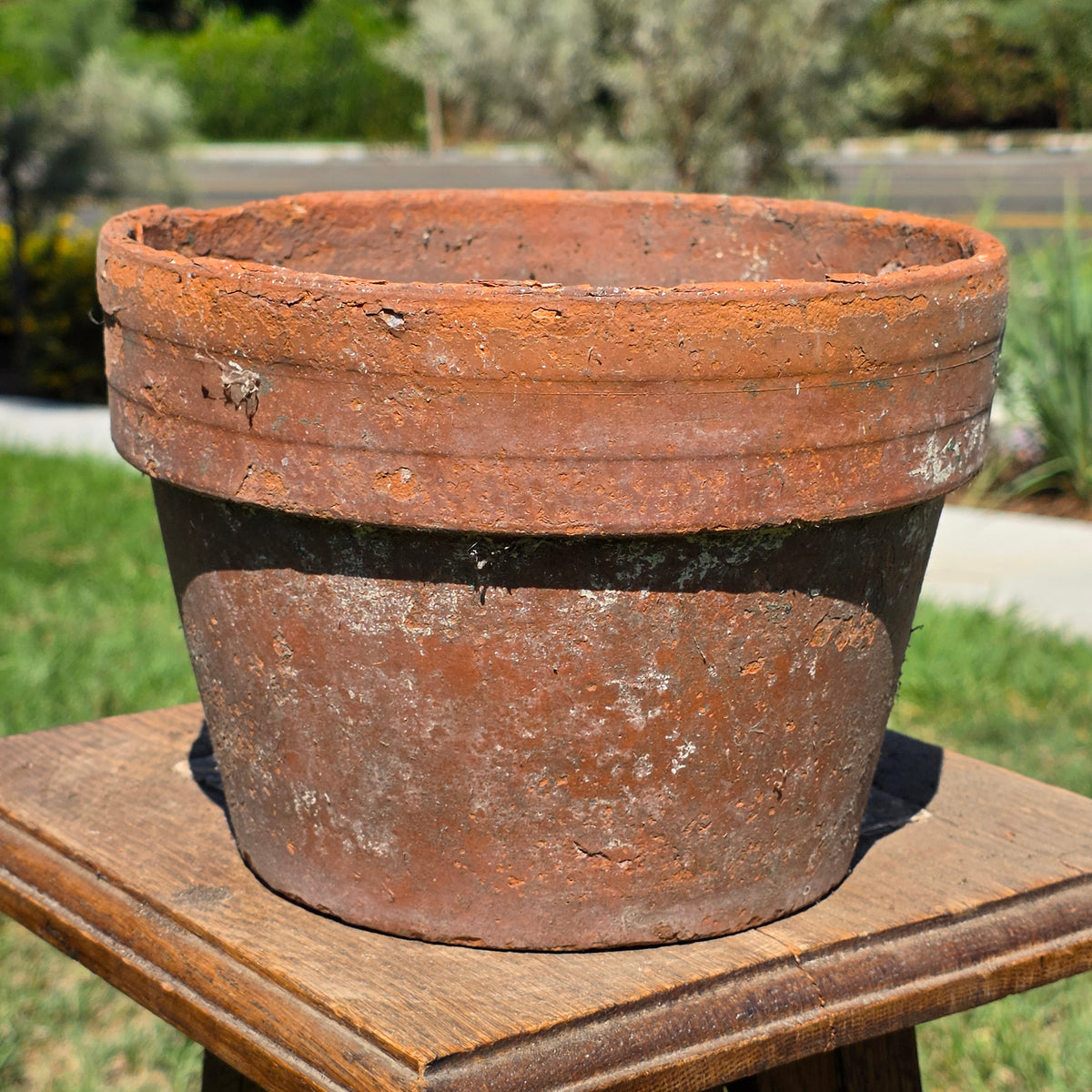 Vintage Terracotta Flower Pot 8.75" Clay Planter Rustic Garden
