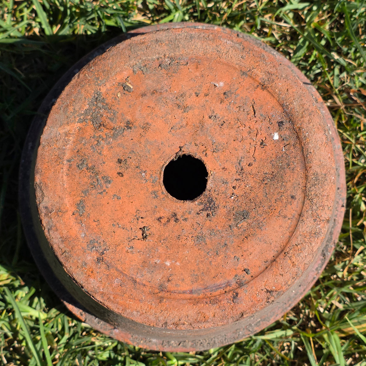 Vintage Terracotta Flower Pot 8.75" Clay Planter Rustic Garden