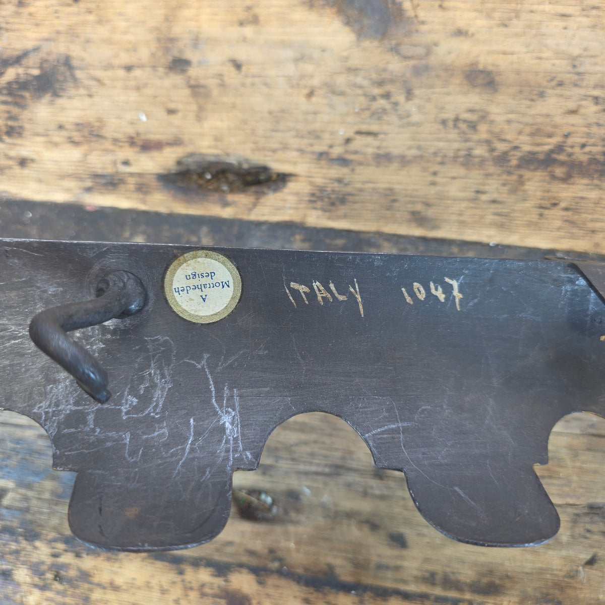 Mottahedeh Italy Vintage Tole Iron Trade Sign Antique Pub Folk Art Plaque 1047
