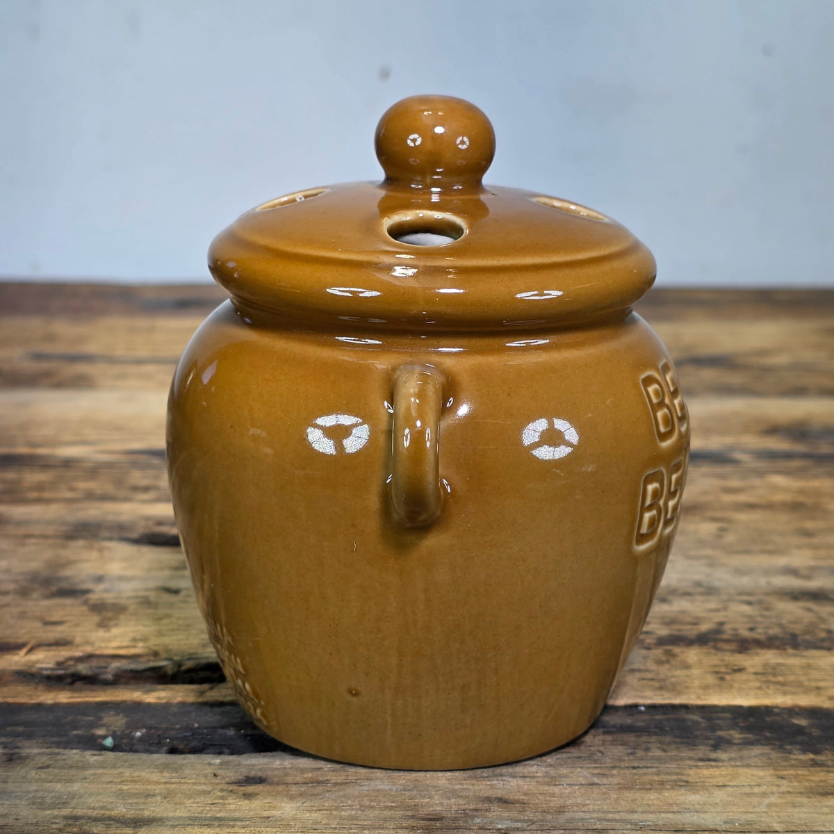 Vintage Jim Beam Beams Bean Pot Desk Pen Holder Regal China 1986 Convention