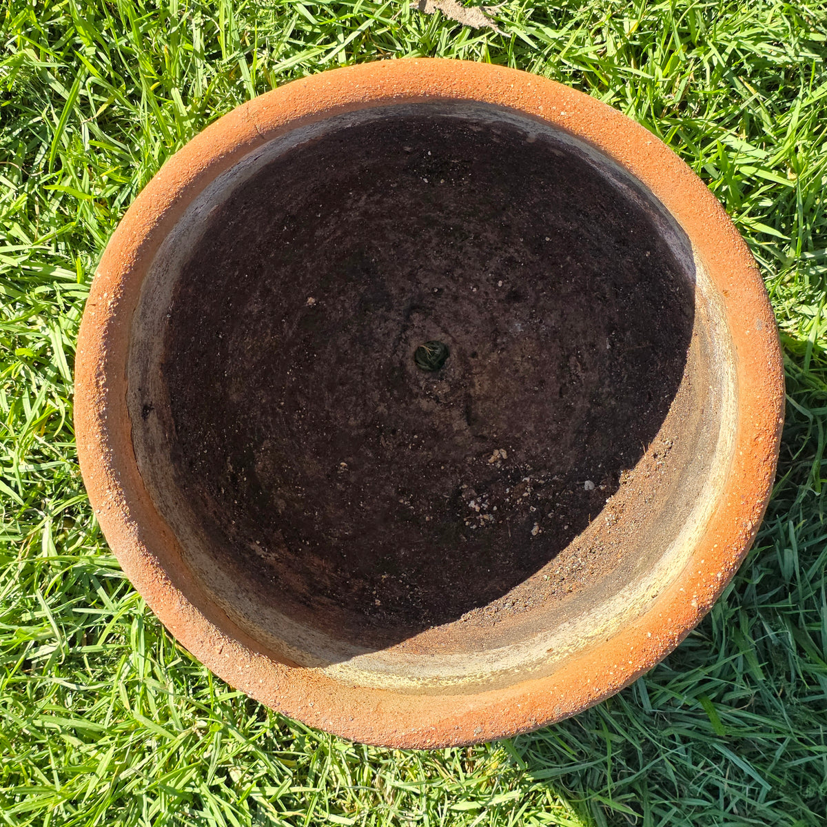Vintage Mexican Terracotta Planter 13" Cactus Aztec Clay Pot Patio Garden Urn
