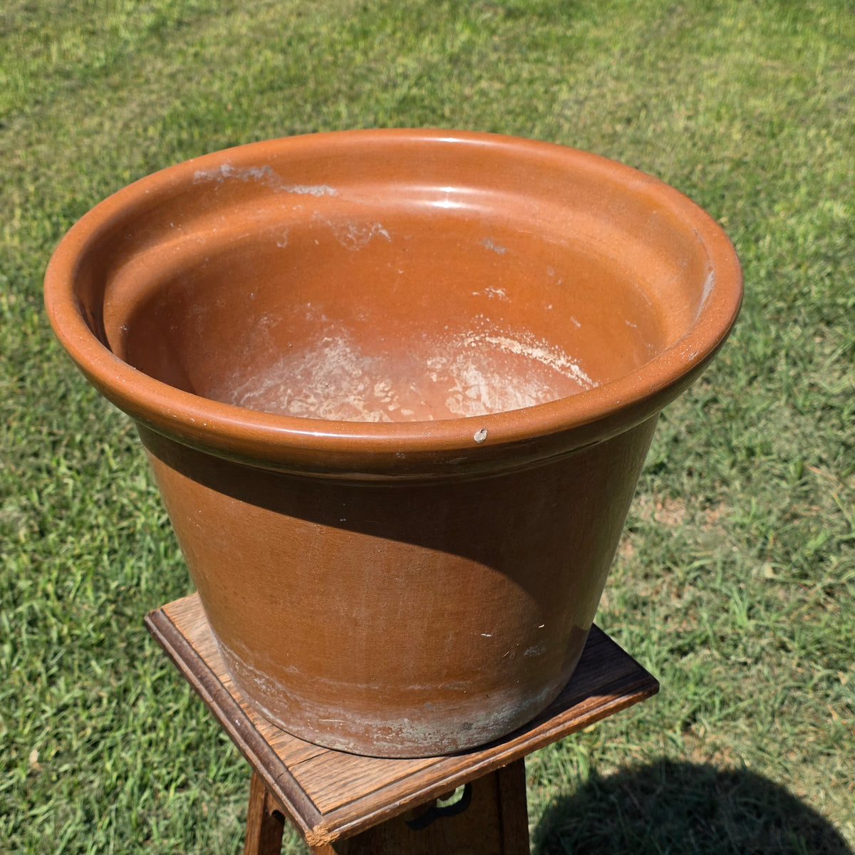 Vintage US Pottery Terracotta Planter Lot 2 Mid Century MCM Clay Flower Pot Set
