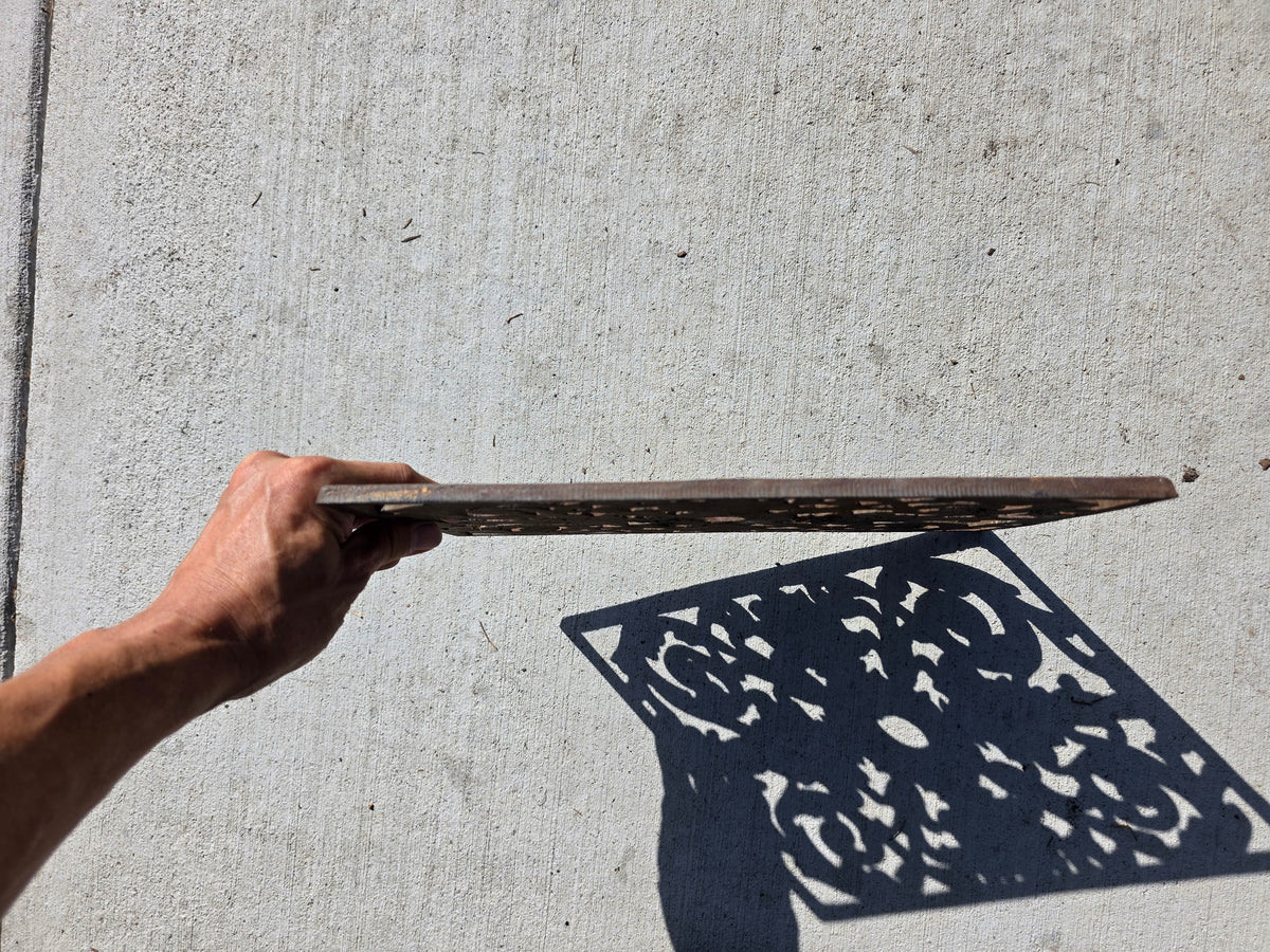 Antique Victorian Cast Iron Register Grate Heat Vent Cover Architectural Salvage