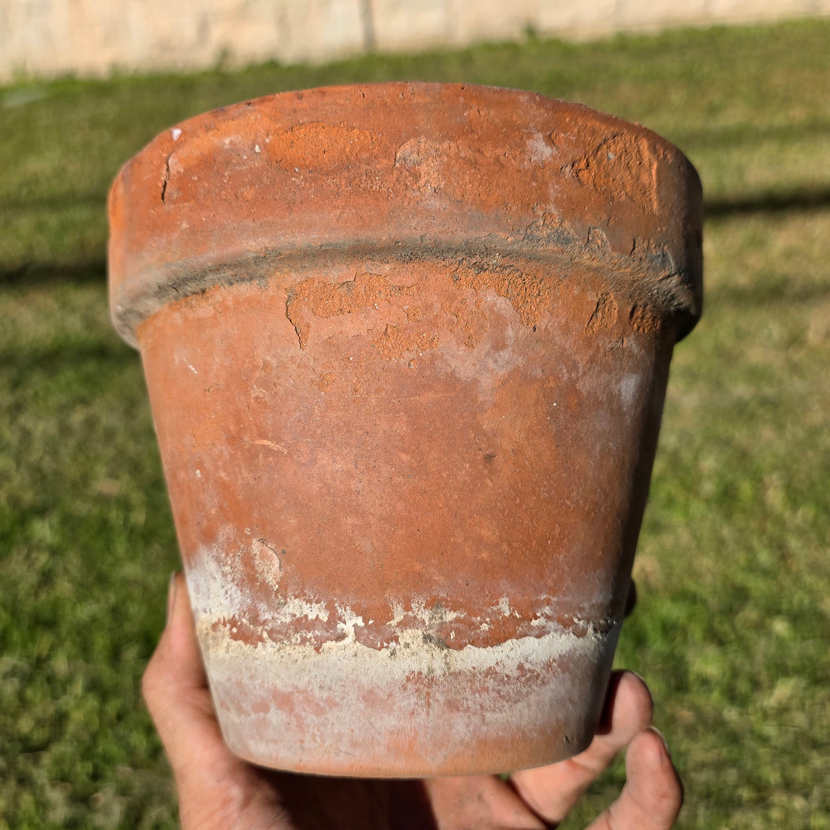 Vintage Euganea Vasi Italy Terracotta Planter Pot Set EV 16 Aged Clay Flowerpot