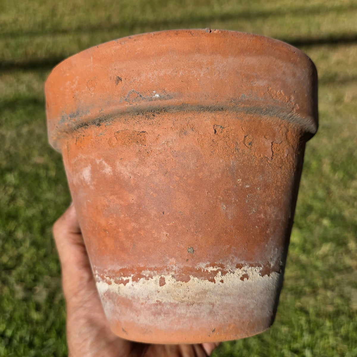 Vintage Euganea Vasi Italy Terracotta Planter Pot Set EV 16 Aged Clay Flowerpot
