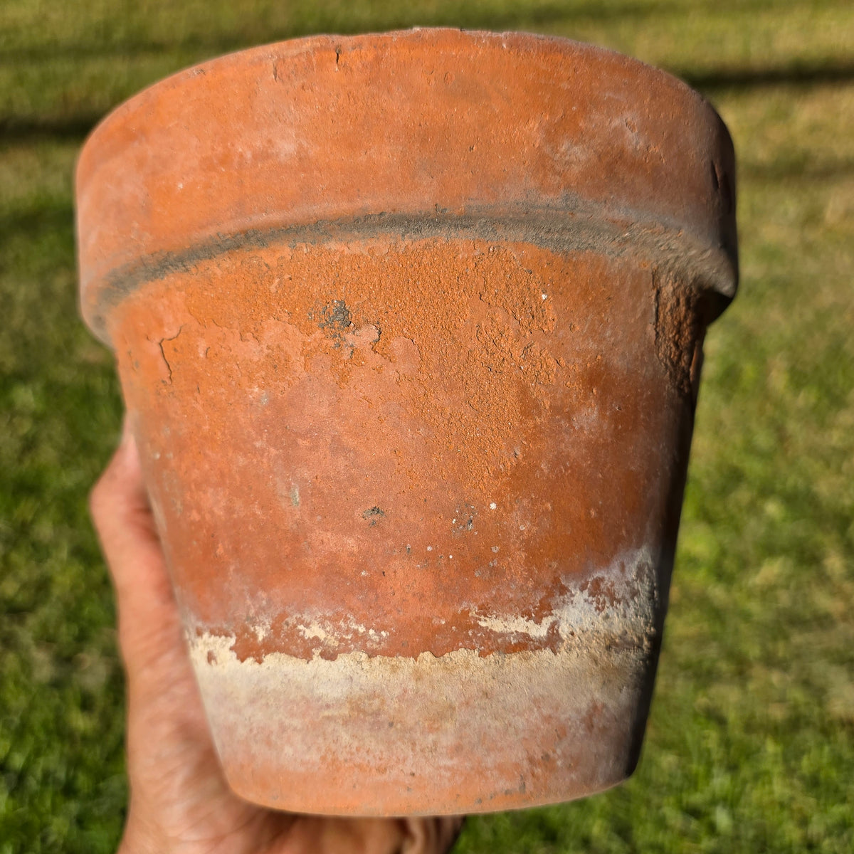 Vintage Euganea Vasi Italy Terracotta Planter Pot Set EV 16 Aged Clay Flowerpot