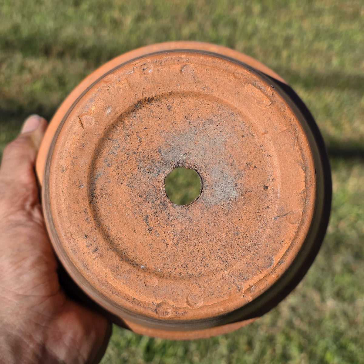 3 Vtg Euganea Vasi Italy Terracotta Planter Pot Lot EV 16 Aged Clay Flowerpot