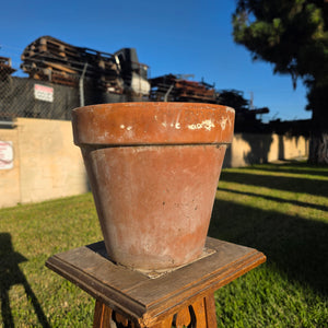 Vtg Italy Terra Cotta Planter Pot 11" Clay Earthenware Flower Decor 27 Tuscan
