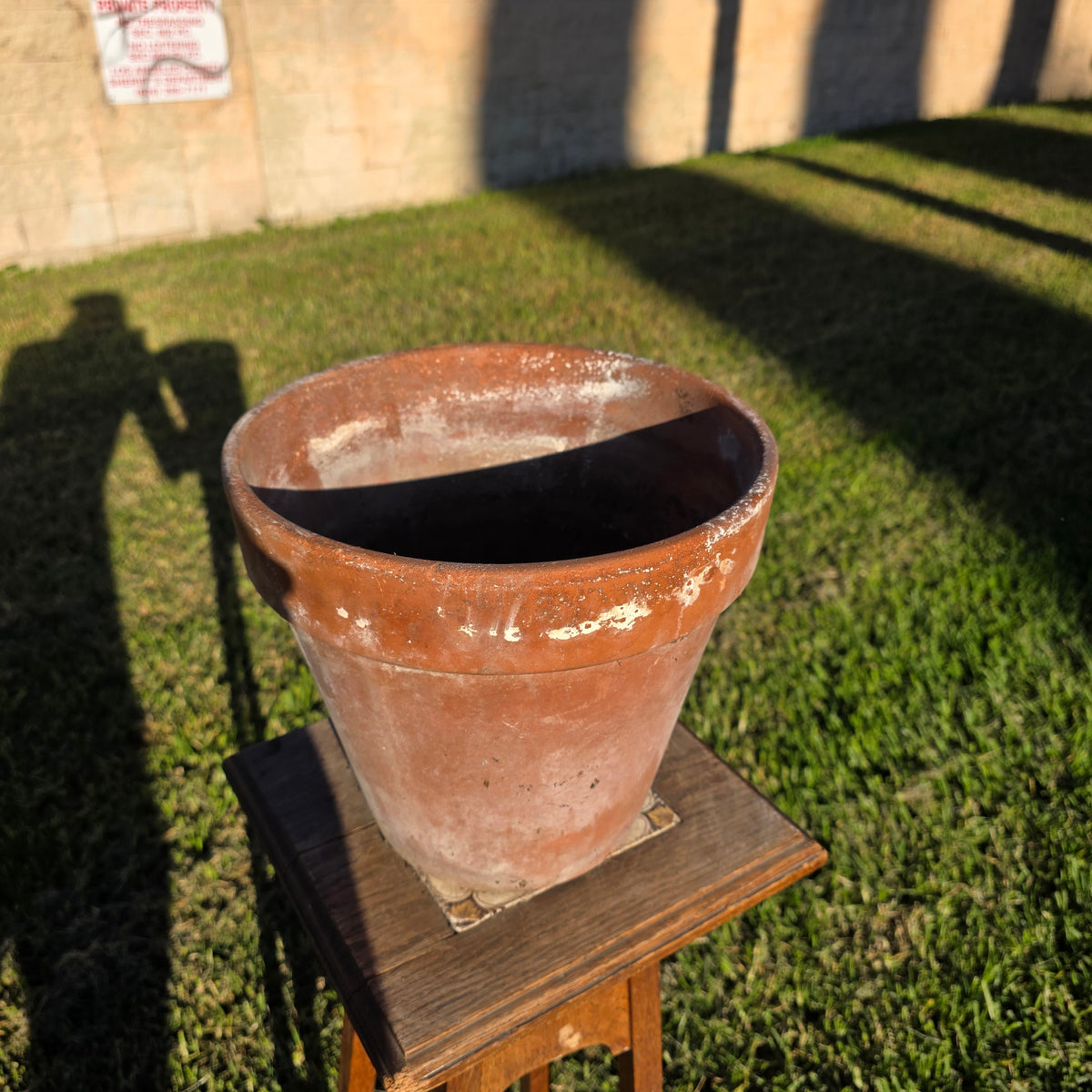 Vtg Italy Terra Cotta Planter Pot 11" Clay Earthenware Flower Decor 27 Tuscan