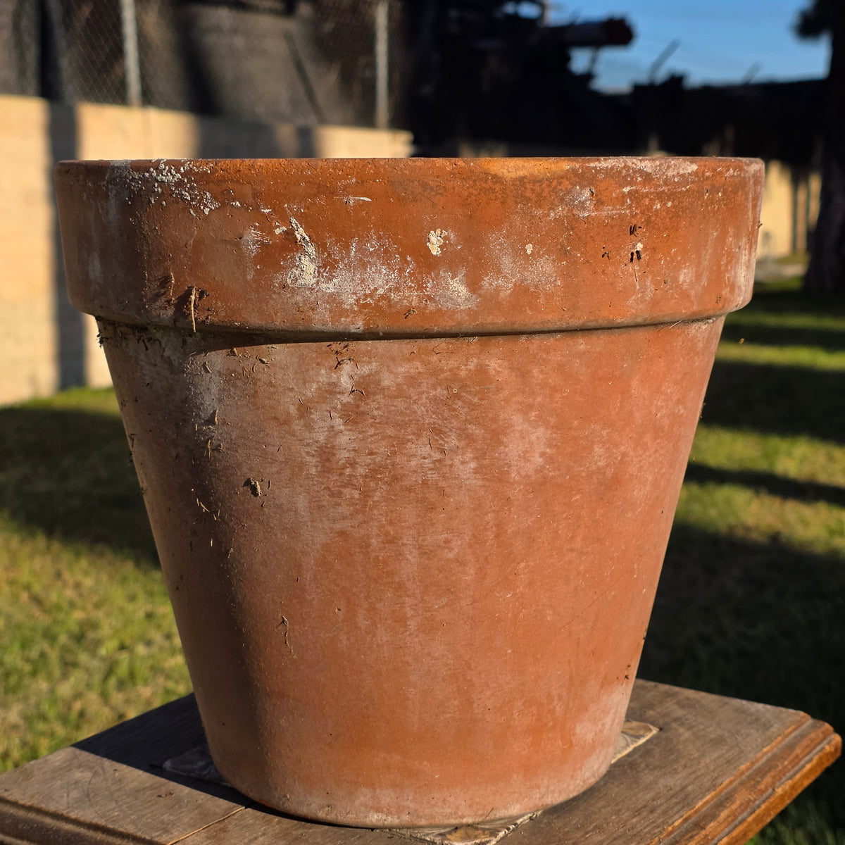 Vtg Italy Terra Cotta Planter Pot 11" Clay Earthenware Flower Decor 27 Tuscan
