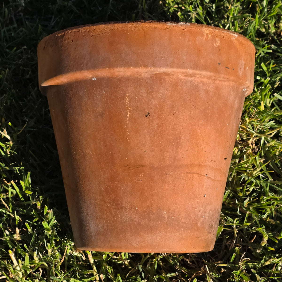 Vtg Italy Terra Cotta Planter Pot 11" Clay Earthenware Flower Decor 27 Tuscan