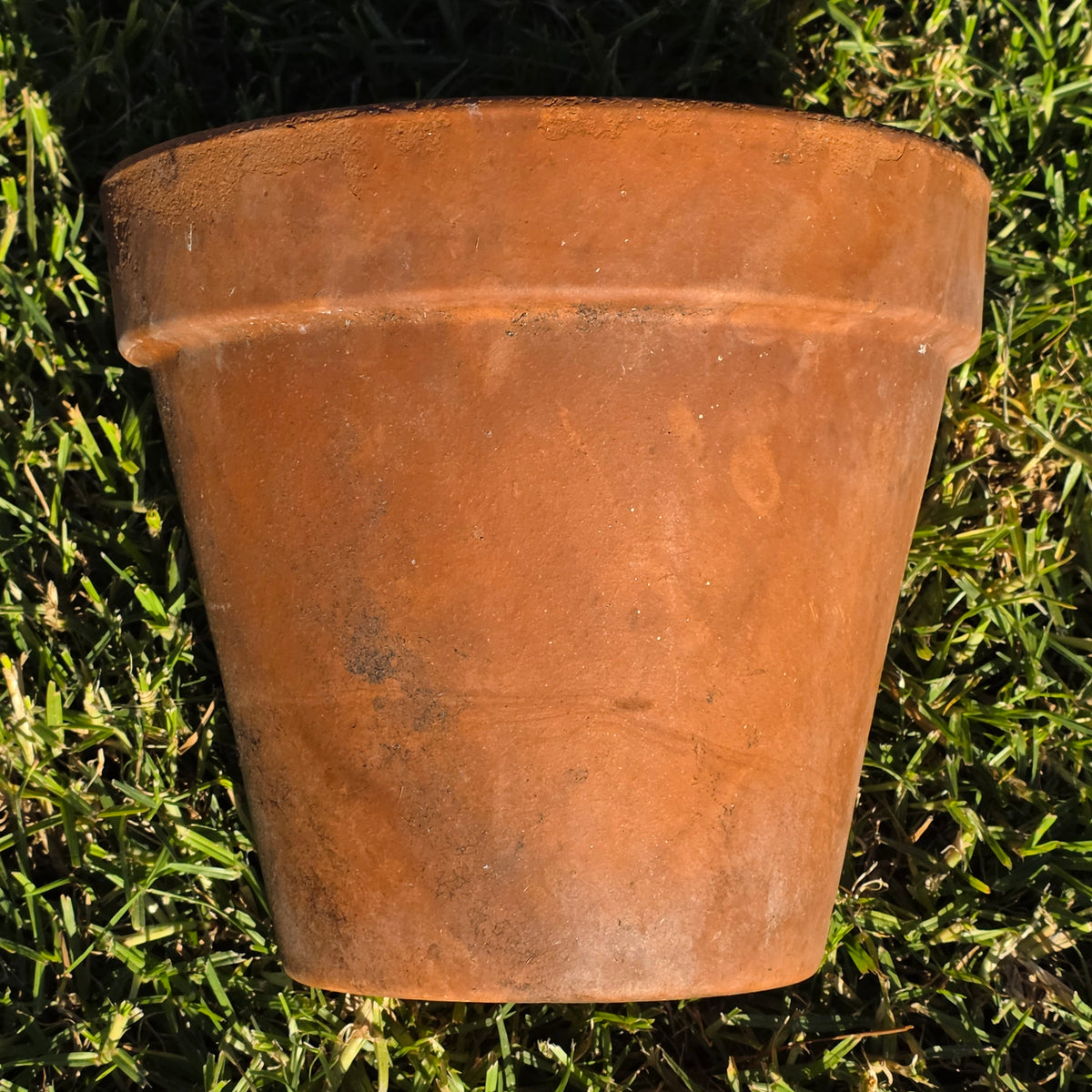 Vtg Italy Terra Cotta Planter Pot 11" Clay Earthenware Flower Decor 27 Tuscan