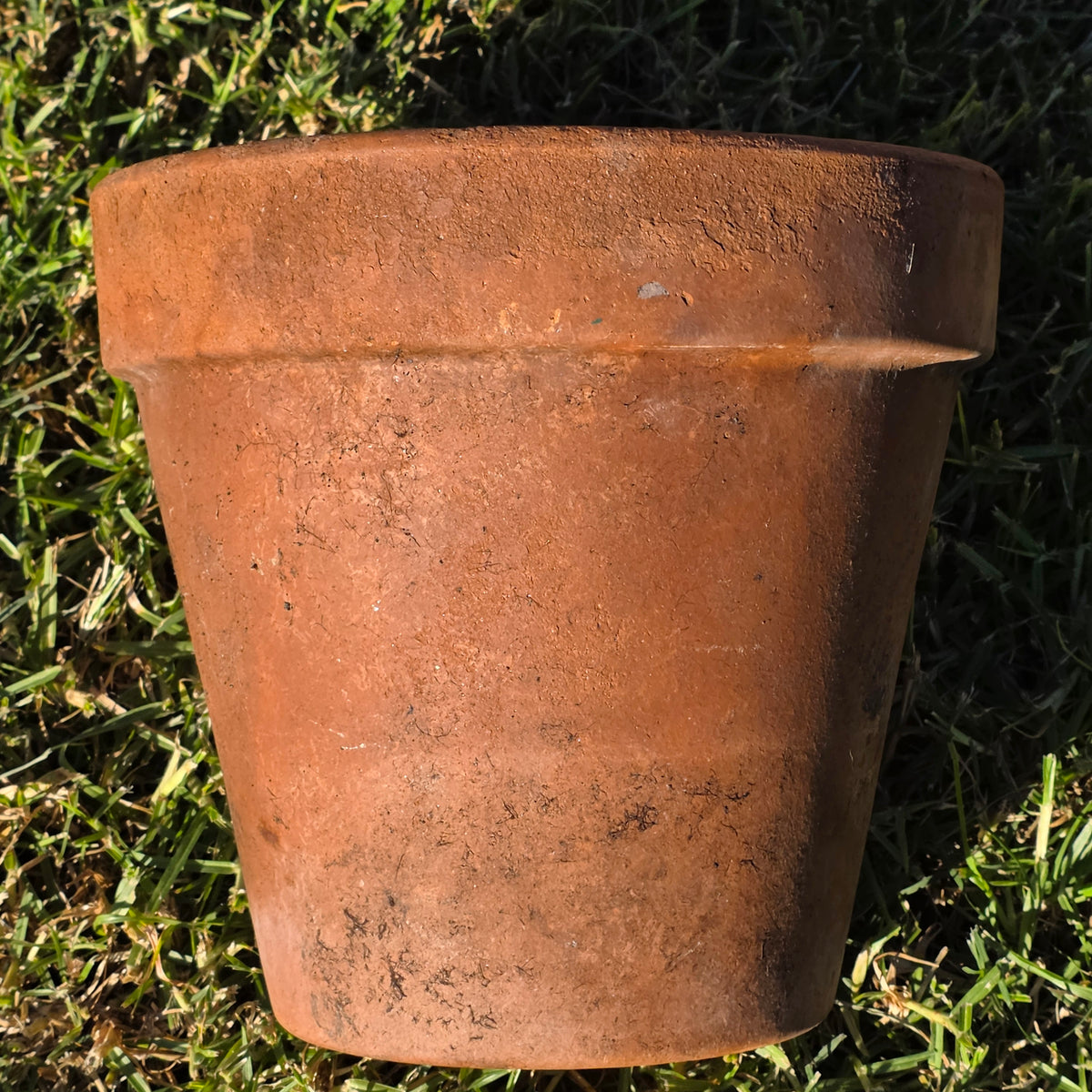 Vtg Italy Terra Cotta Planter Pot 11" Clay Earthenware Flower Decor 27 Tuscan