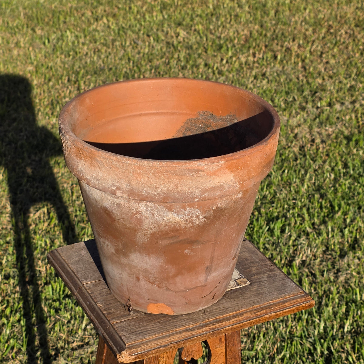 Vtg Italy Terra Cotta Planter Pot 11" Clay Earthenware Flower Decor 27 Tuscan