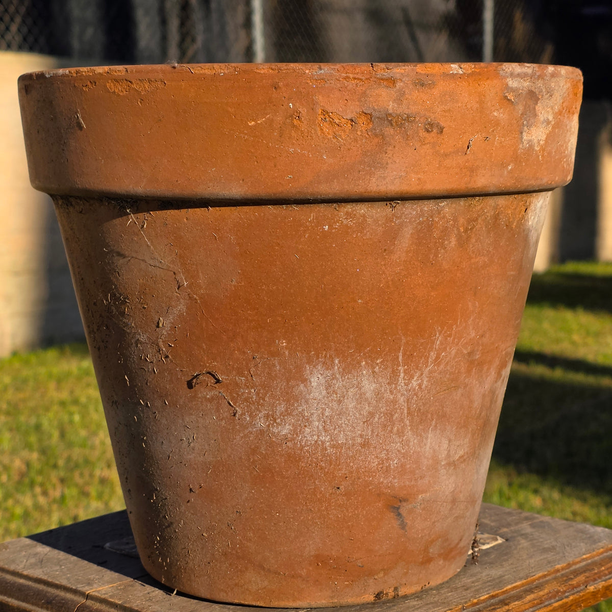 Vtg Italy Terra Cotta Planter Pot 11" Clay Earthenware Flower Decor 27 Tuscan