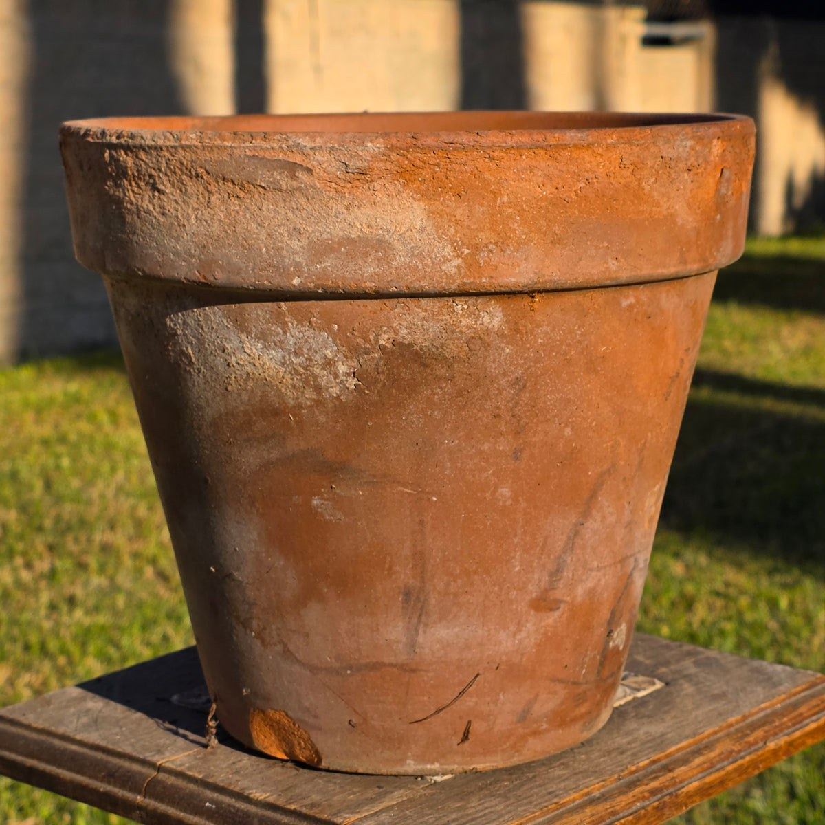 Vtg Italy Terra Cotta Planter Pot 11" Clay Earthenware Flower Decor 27 Tuscan