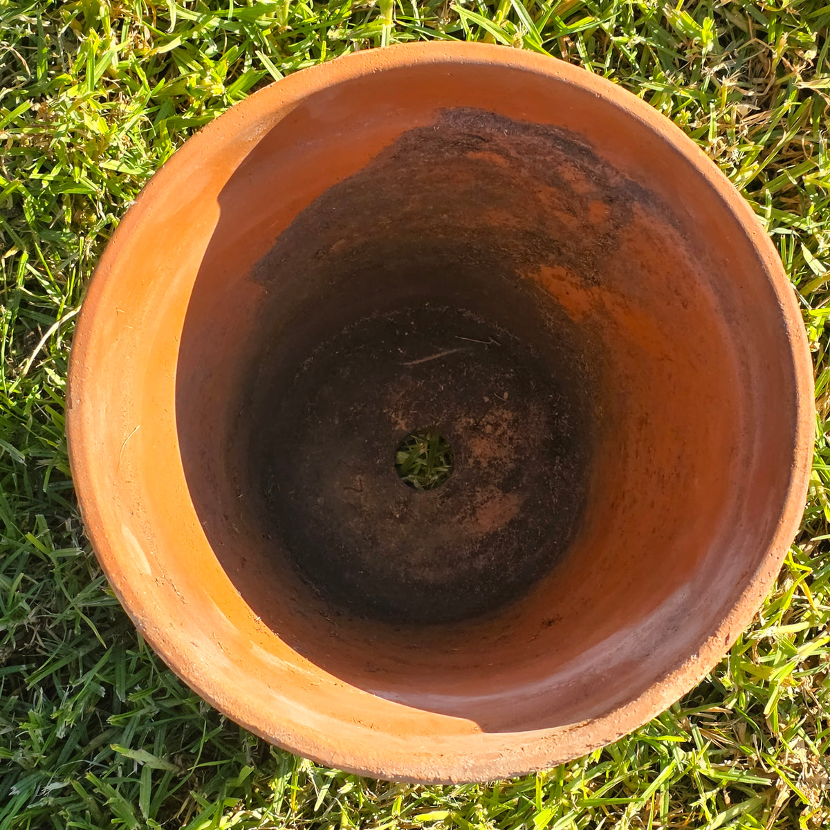 Vtg Italy Terra Cotta Planter Pot 11" Clay Earthenware Flower Decor 27 Tuscan