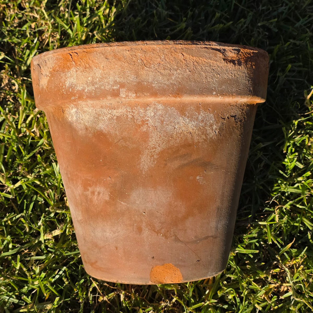 Vtg Italy Terra Cotta Planter Pot 11" Clay Earthenware Flower Decor 27 Tuscan