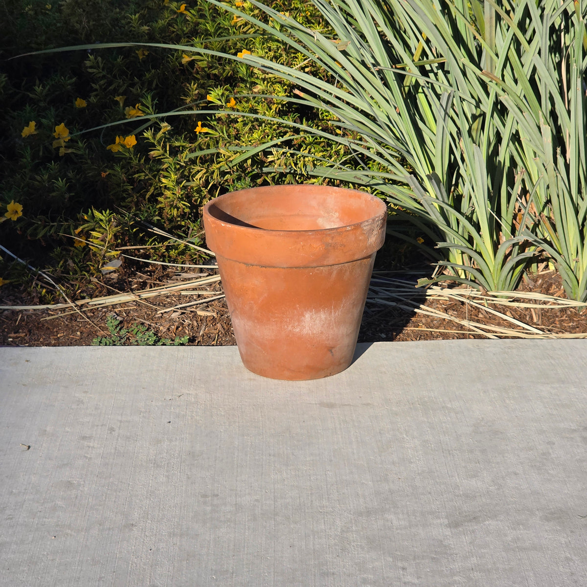 Vtg Italy Terra Cotta Planter Pot 11" Clay Earthenware Flower Decor 27 Tuscan