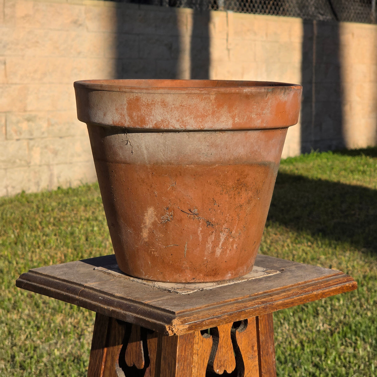 Vintage Euganea Vasi EV 25 Terracotta Plant Pot Made in Italy Clay Planter 10"