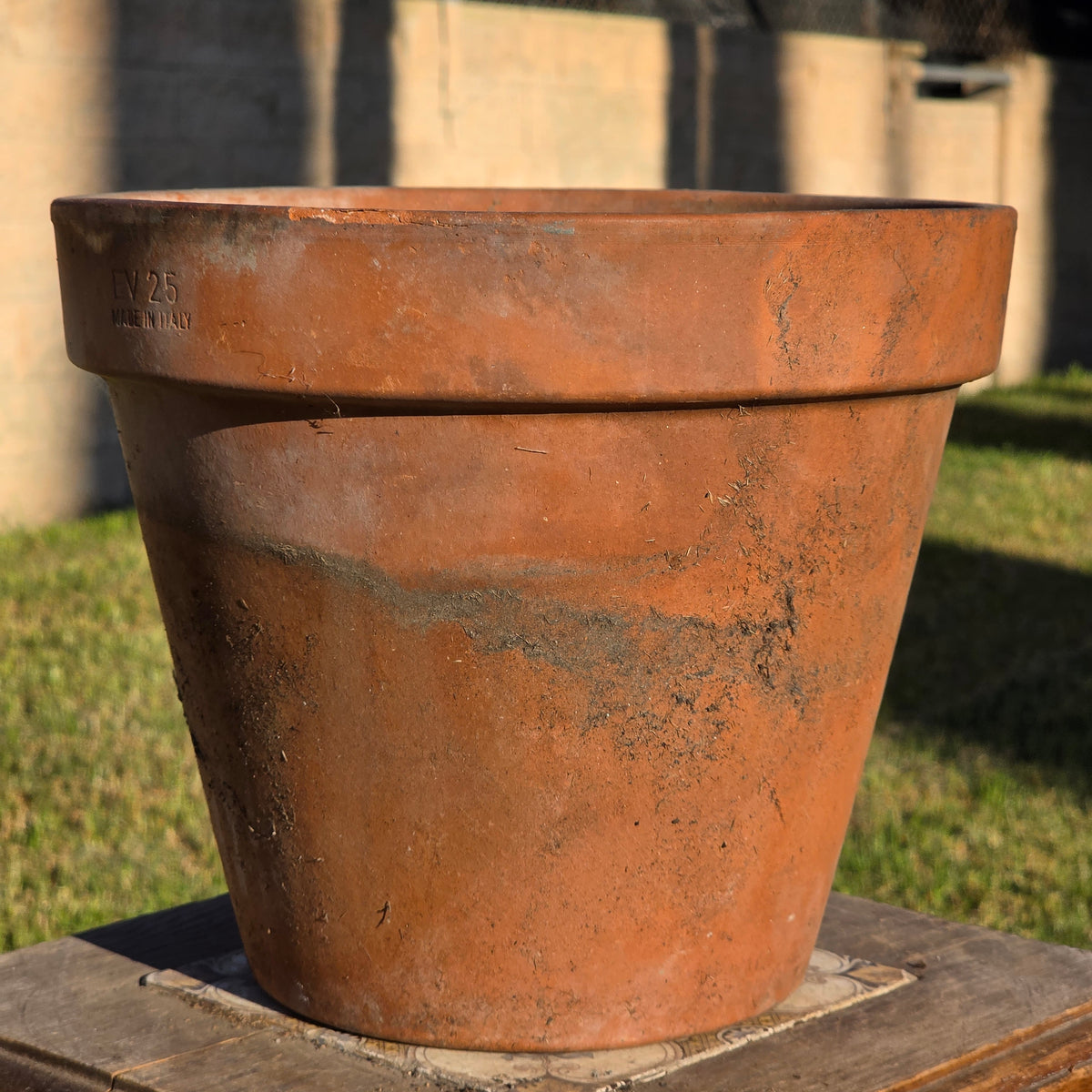 Vintage Euganea Vasi EV 25 Terracotta Plant Pot Made in Italy Clay Planter 10"