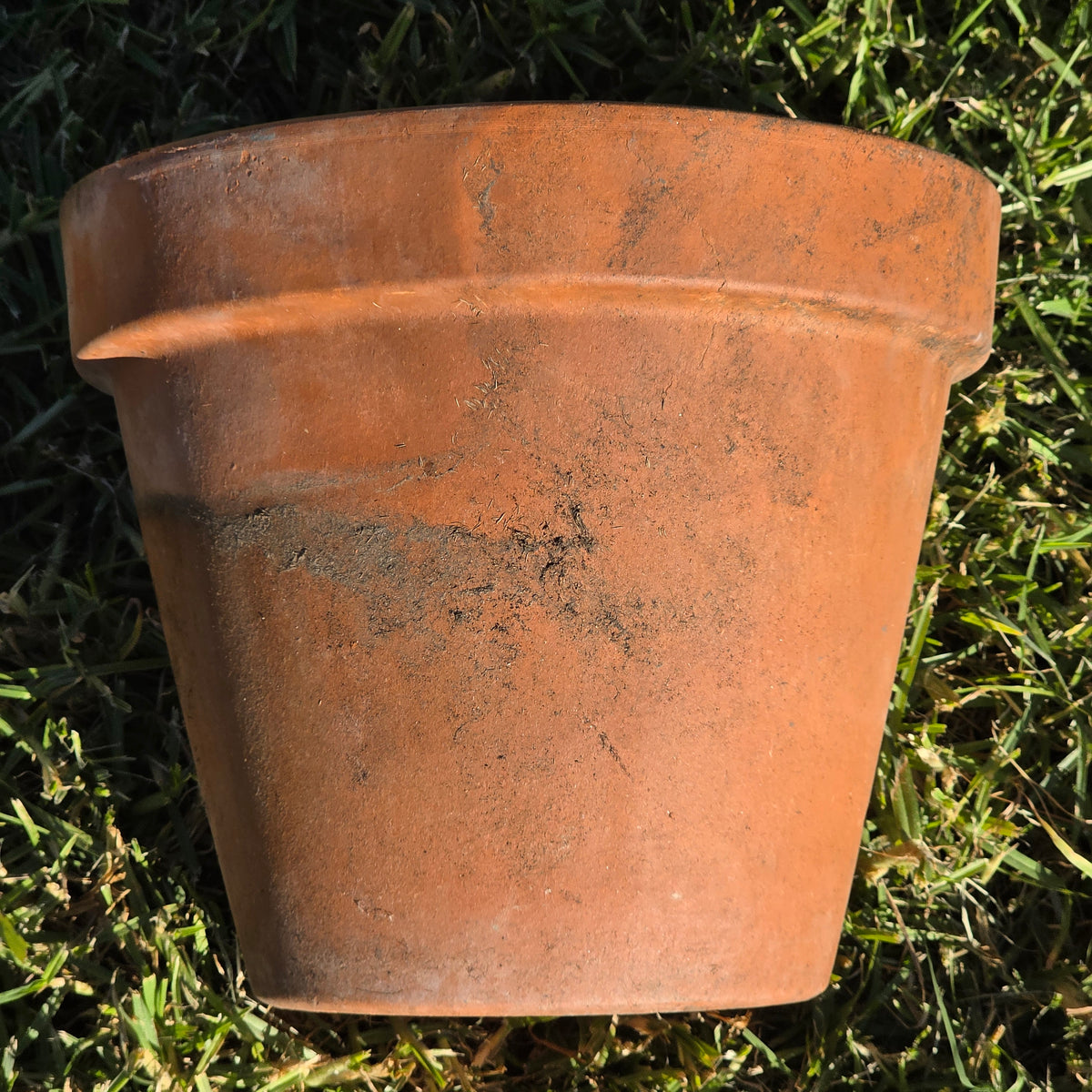 Vintage Euganea Vasi EV 25 Terracotta Plant Pot Made in Italy Clay Planter 10"
