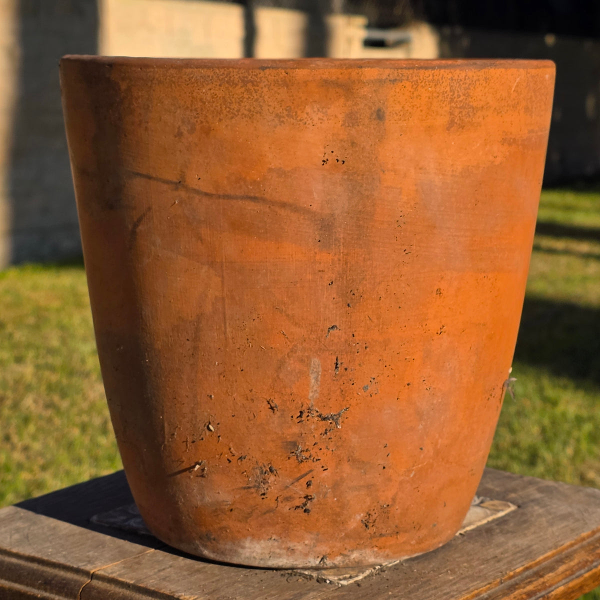 Vintage PMDI Terracotta Pot Pottery Mfg Mexico Heavy Clay Flower Planter 9"