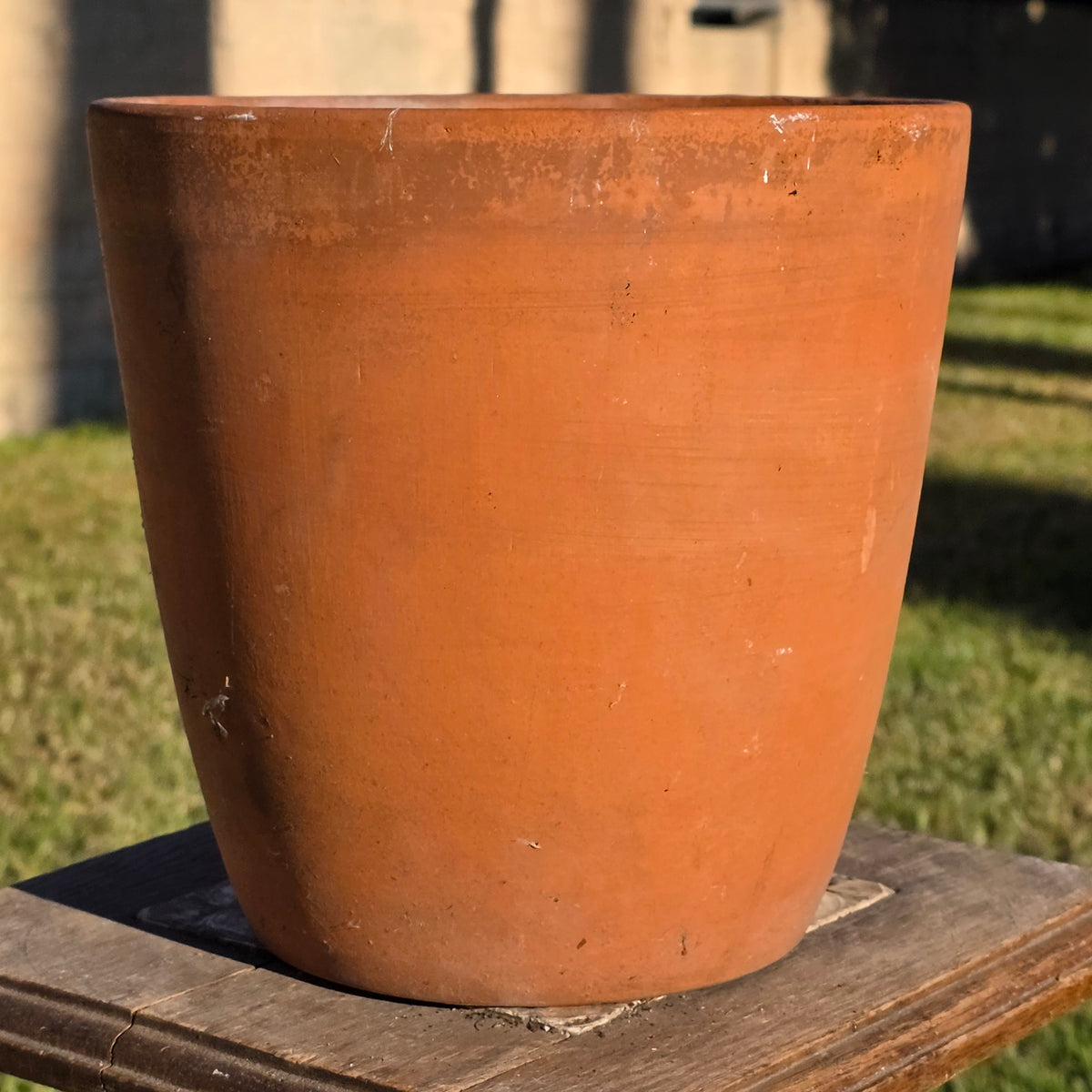 Vintage PMDI Terracotta Pot Pottery Mfg Mexico Heavy Clay Flower Planter 9"