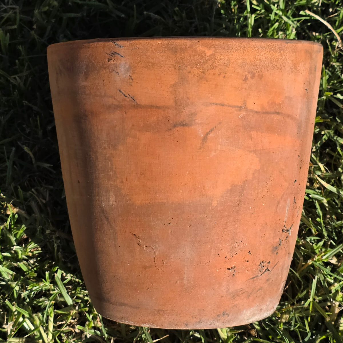 Vintage PMDI Terracotta Pot Pottery Mfg Mexico Heavy Clay Flower Planter 9"