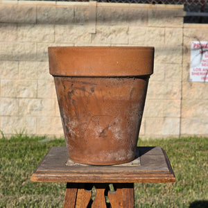 Vintage Italian Style Terracotta Clay Planter 9" Standard Flower Garden Pot Aged