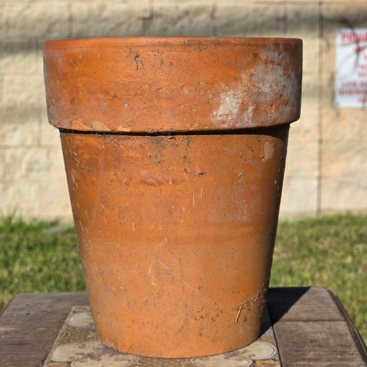 Vintage Norcal Terracotta Long Tom Planter Pot Tall Clay Garden Flower 7" x 8"
