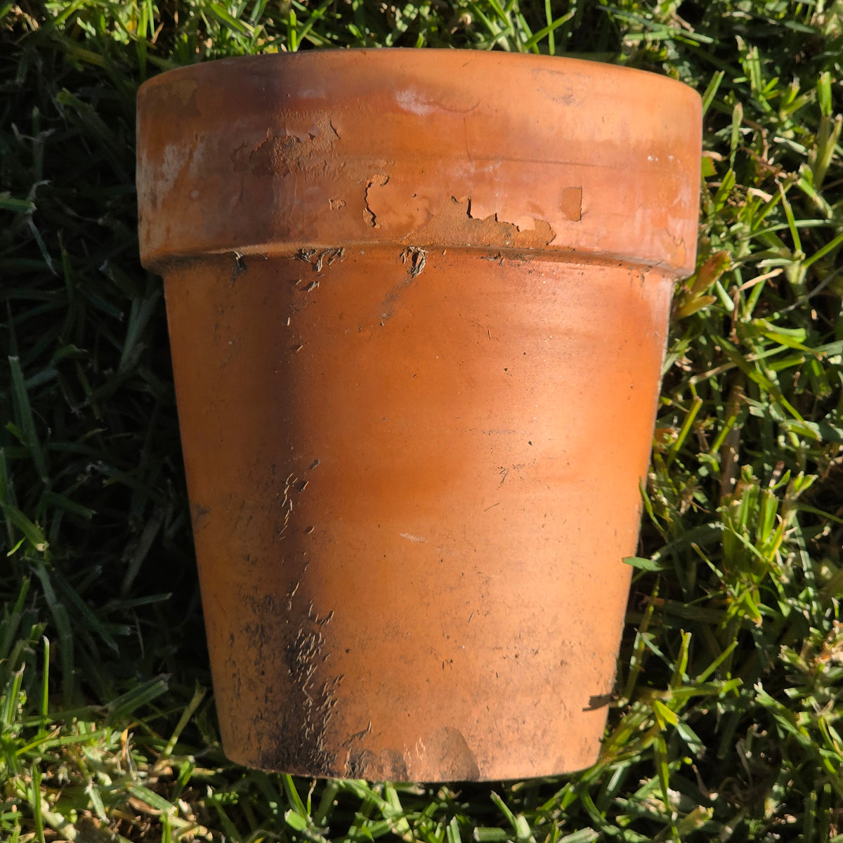 Vintage Norcal Terracotta Long Tom Planter Pot Tall Clay Garden Flower 7" x 8"